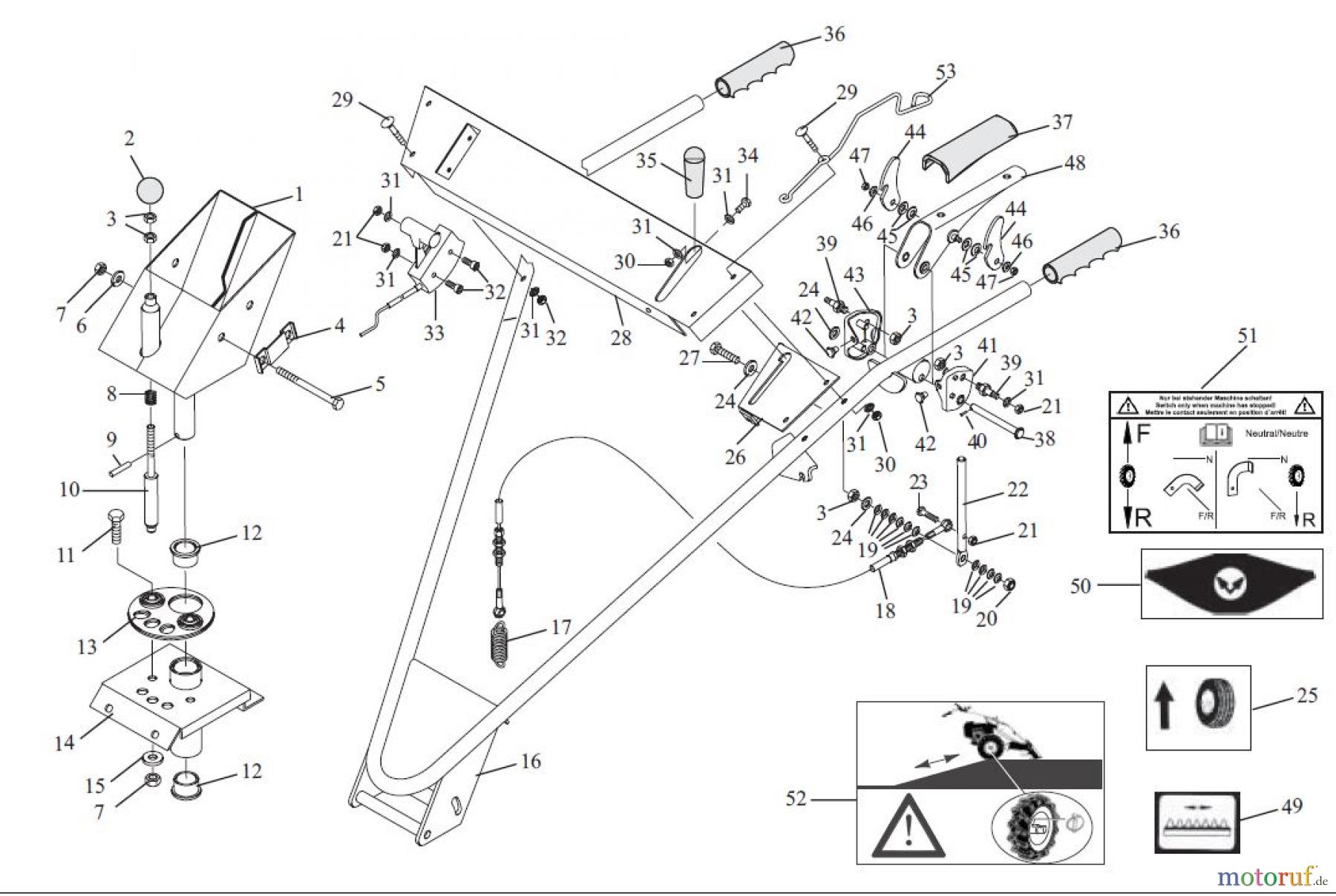  Tielbürger Wiesenmäher t60 Lenker