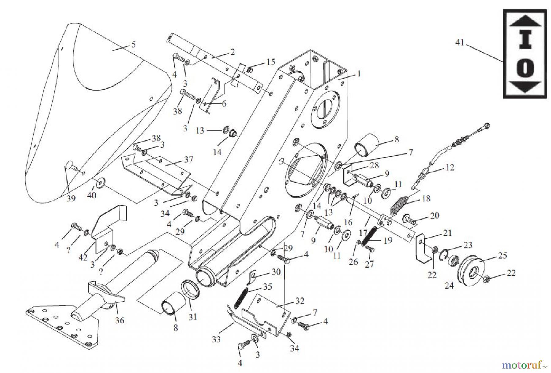  Tielbürger Wiesenmäher t70 Gehäuseblock