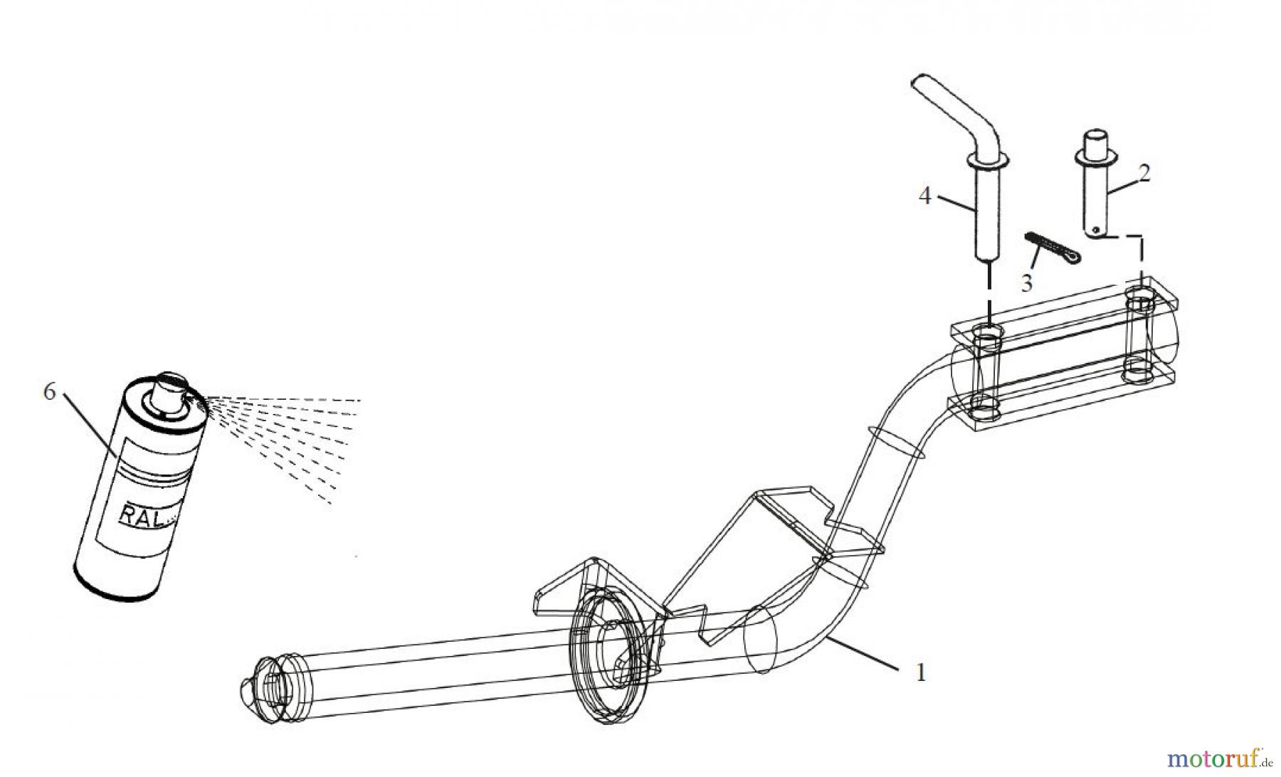 Tielbürger Wiesenmäher Zubehör Räumschild-Halter für: t50