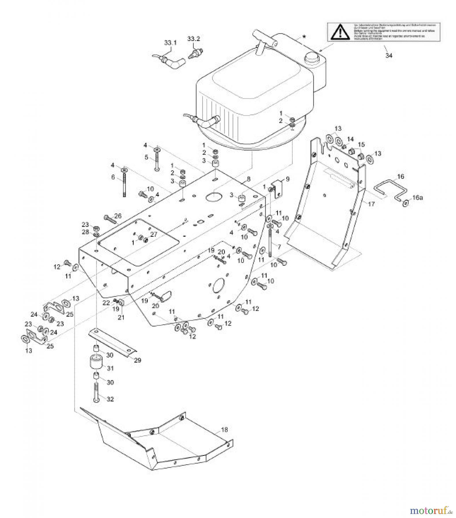 Tielbürger Kehrmaschinen tk38 (Die Ersatzteilliste ist nur als PDF verfügbar. Bitte senden Sie uns eine E-Mail an info@motoruf.de) Seite 2