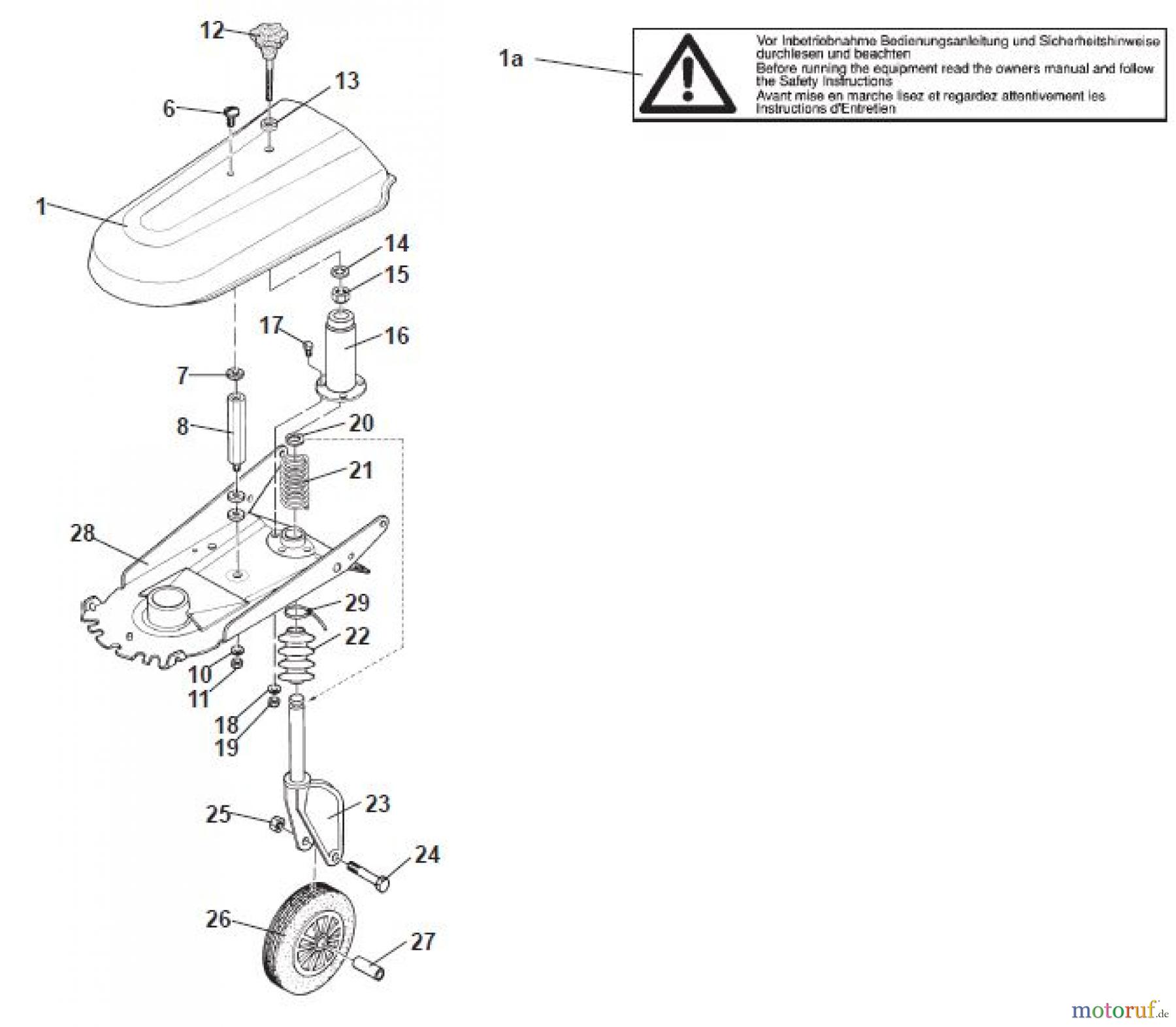Tielbürger Rasentraktor Zubehör tk522 AN-516-001 Seite 3