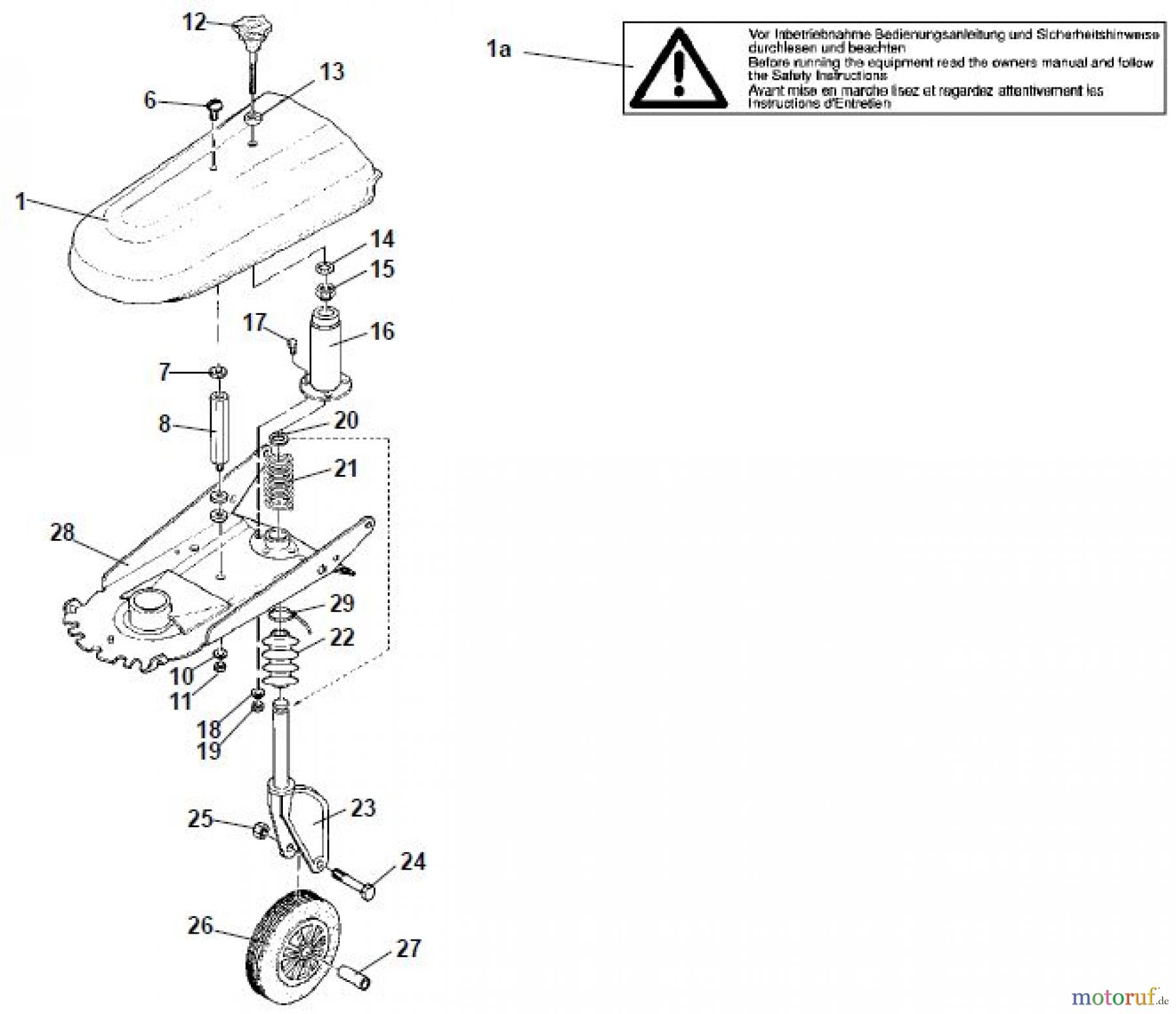 Tielbürger Rasentraktor Zubehör tk522 AN-519-001 Seite 3