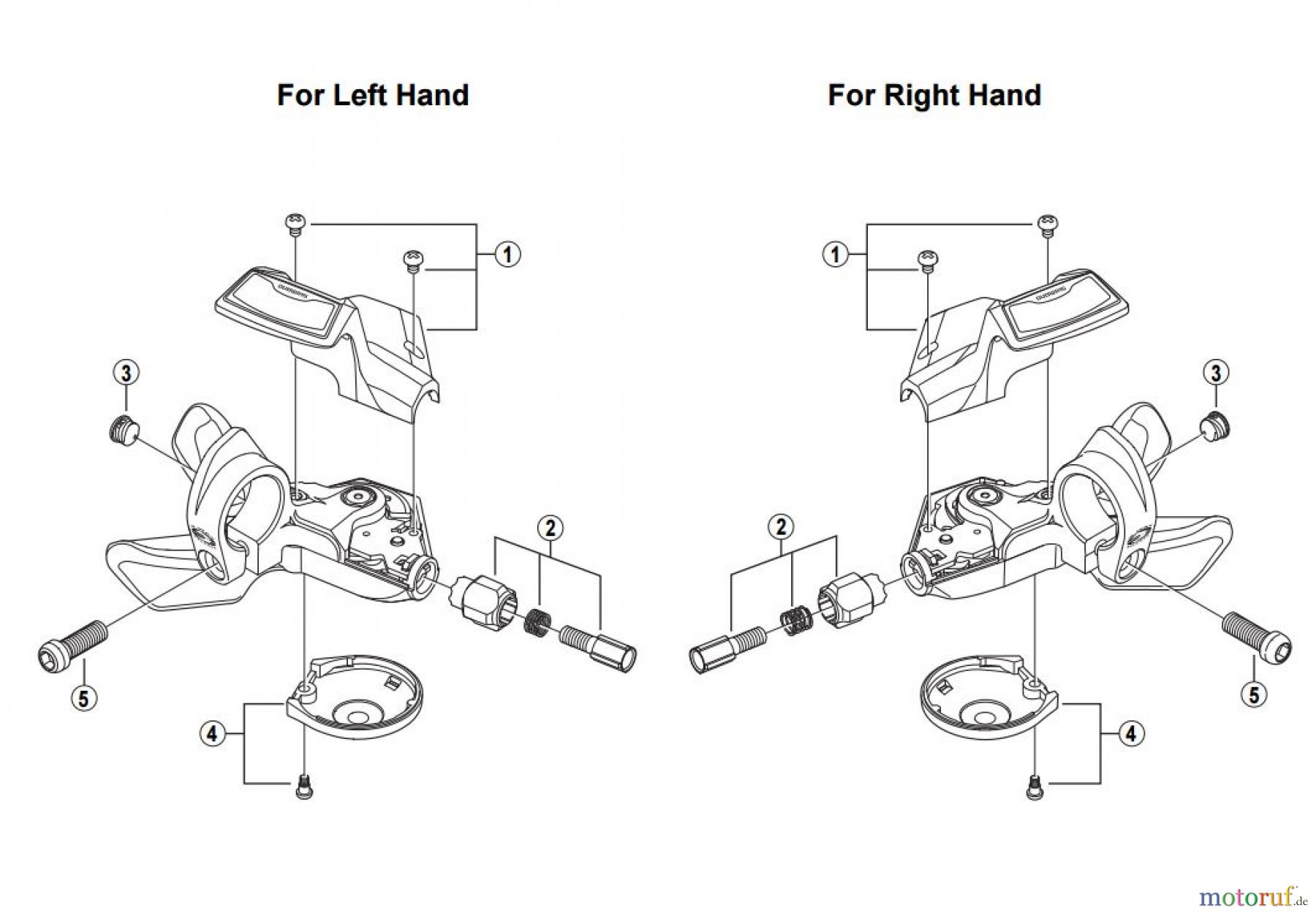 Shimano SL Shift Lever - Schalthebel SL-M590 DEORE Mega-9 Rapidfire Lever
