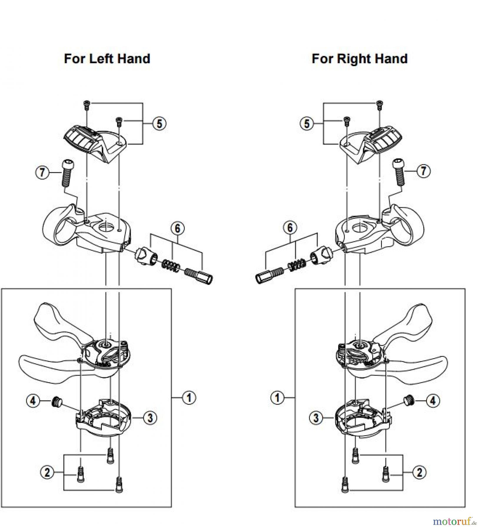 Shimano SL Shift Lever - Schalthebel SL-M760 DEORE XT Mega-9 Rapidfire Lever