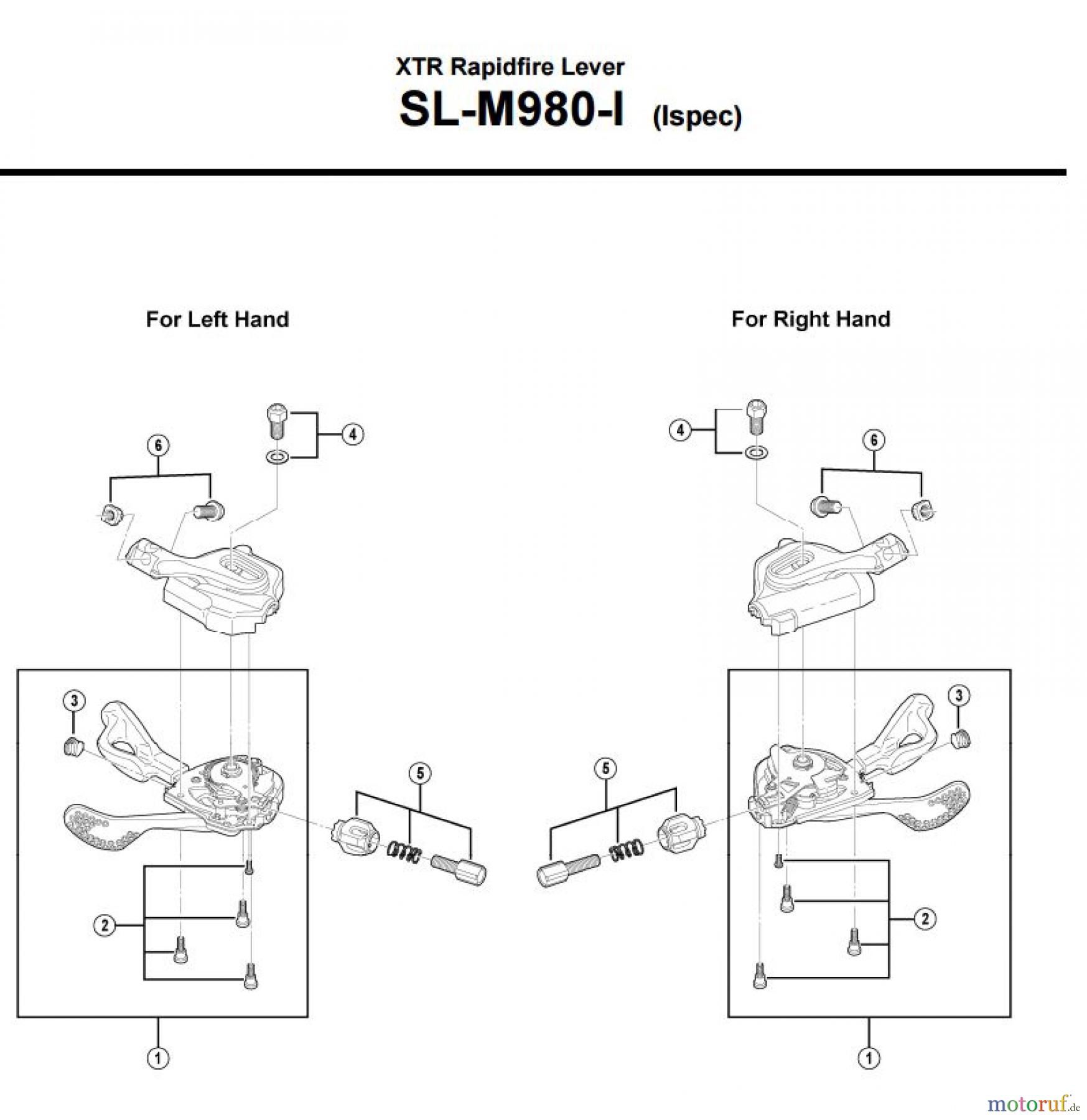 Shimano SL Shift Lever - Schalthebel SL-M980-I-3084