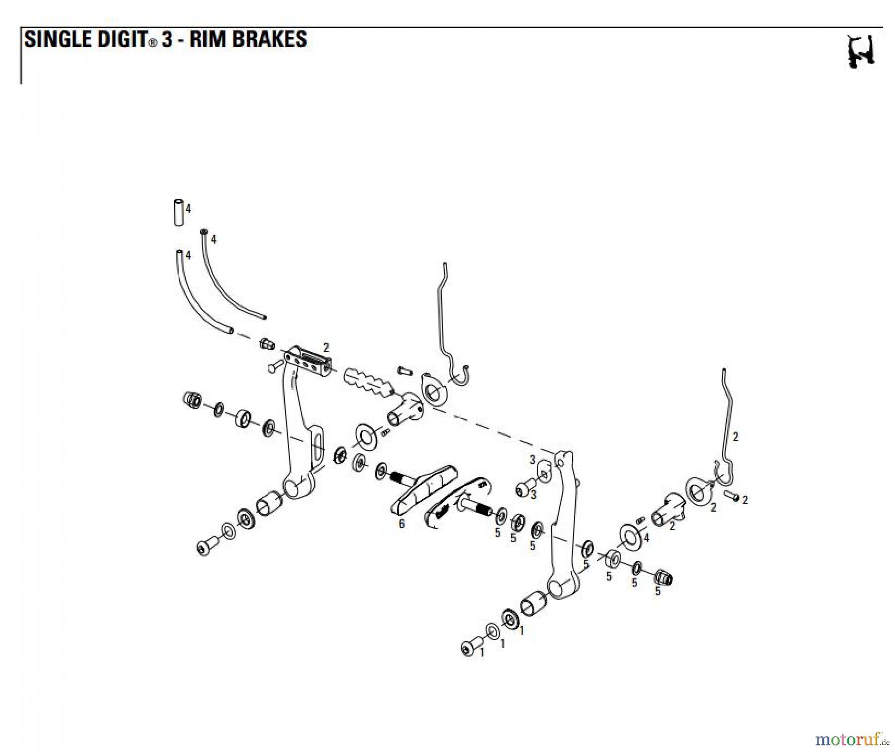 Sram avid RIM BRAKES SINGLE DIGIT® 3 - RIM BRAKES