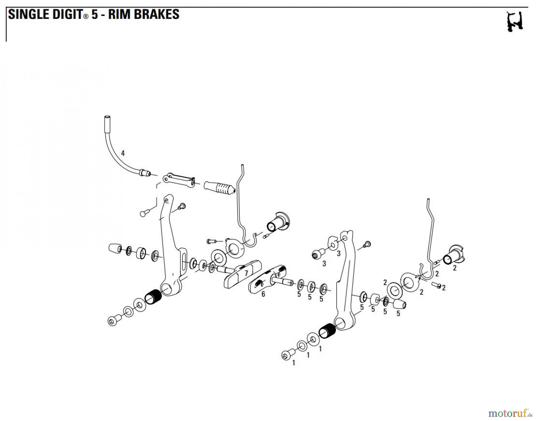 Sram avid RIM BRAKES SINGLE DIGIT® 5 - RIM BRAKES