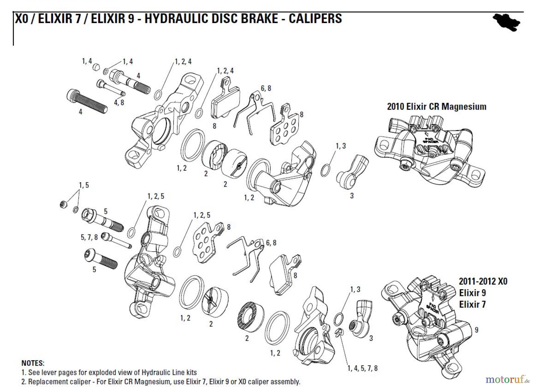 Sram avid HYDRAULIC DISC BRAKE - CALIPERS X0 / ELIXIR 7 / ELIXIR 9 - HYDRAULIC DISC BRAKE - CALIPERS