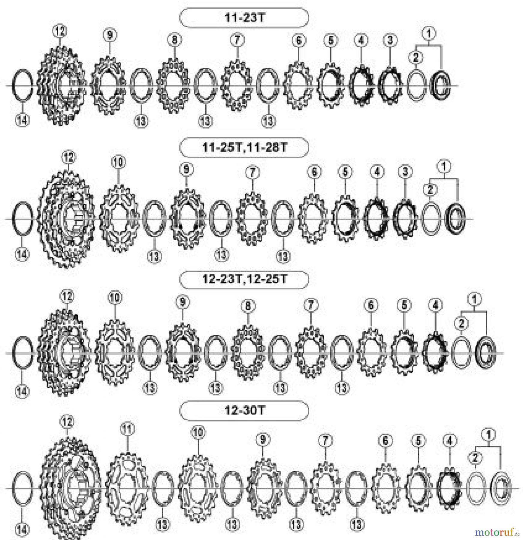 Shimano CS Cassette / Zahnkranz CS-6700 ULTEGRA Cassette Sprocket