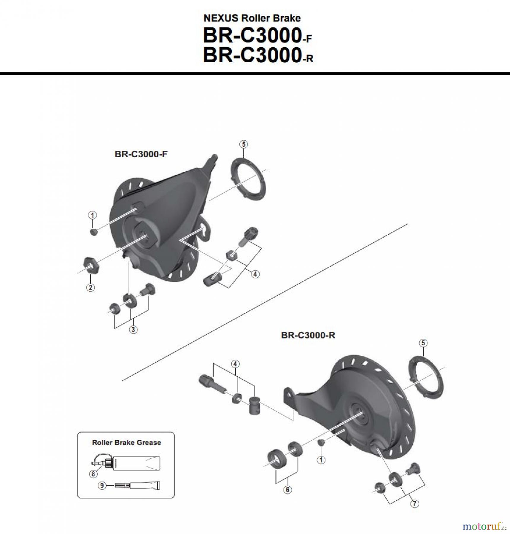 Shimano BR Brake - Bremse BR-C3000-F -R -3751