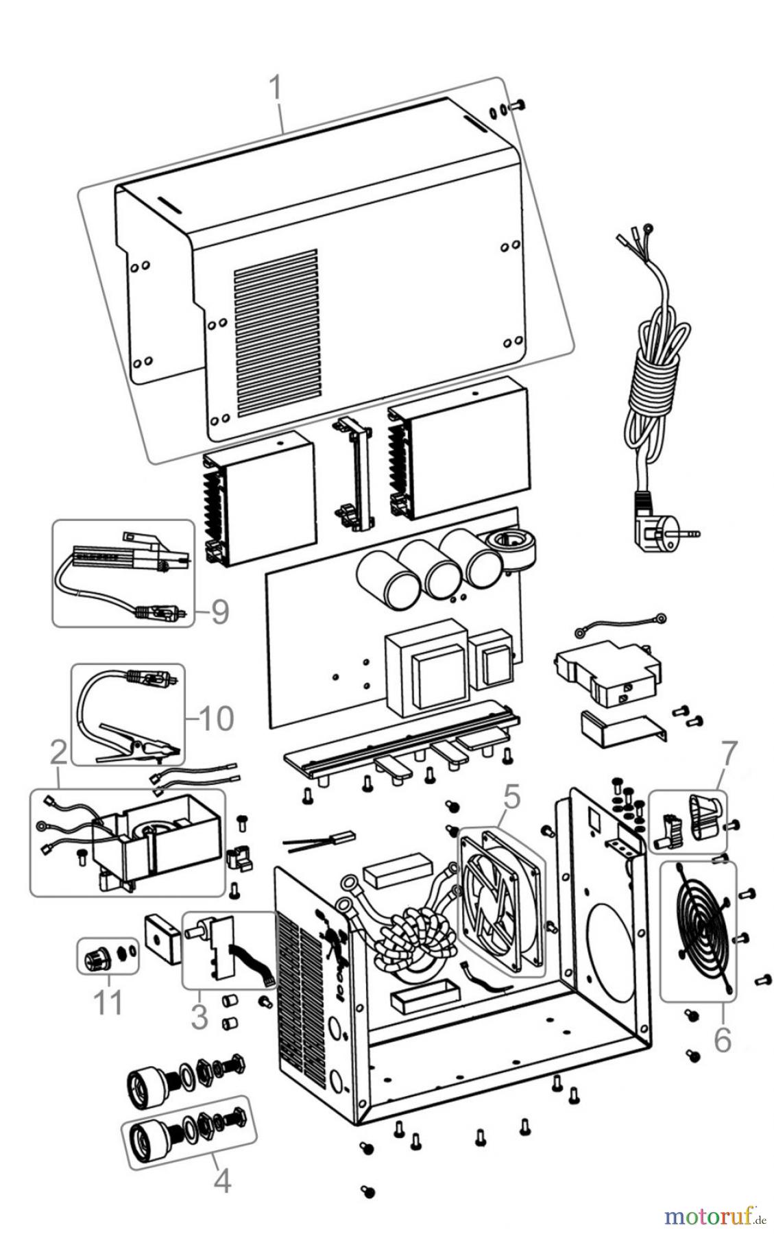  Güde Schweißtechnik Schweißgeräte Inverterschweißen ab 150 A INVERTER 160 GC - 20047 FSL20047-01