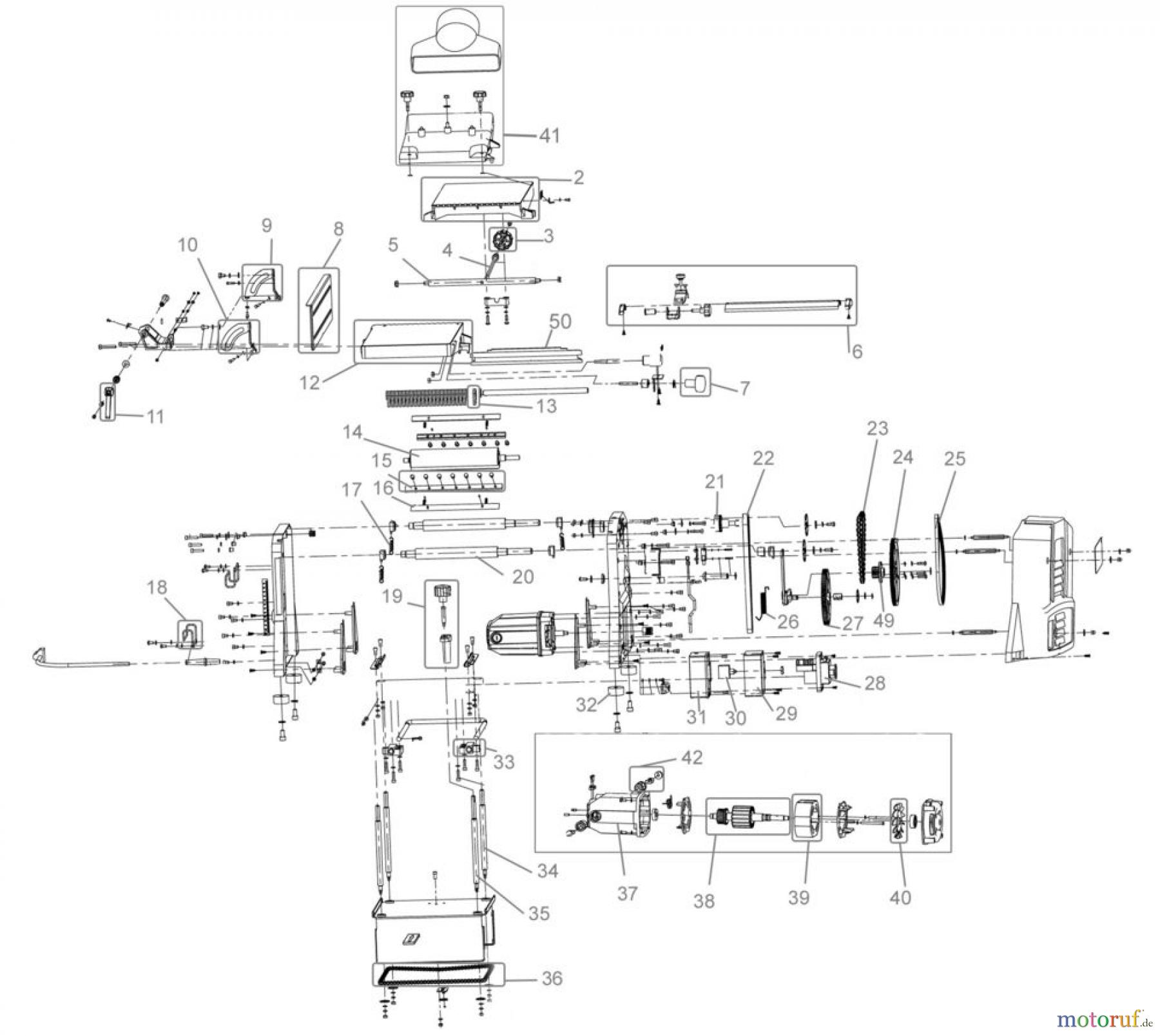  Güde Holzbearbeitung Hobelmaschinen ABR.U.DICKENHOBEL GADH 254 P - 55056 FSL55056-01 Seite 1