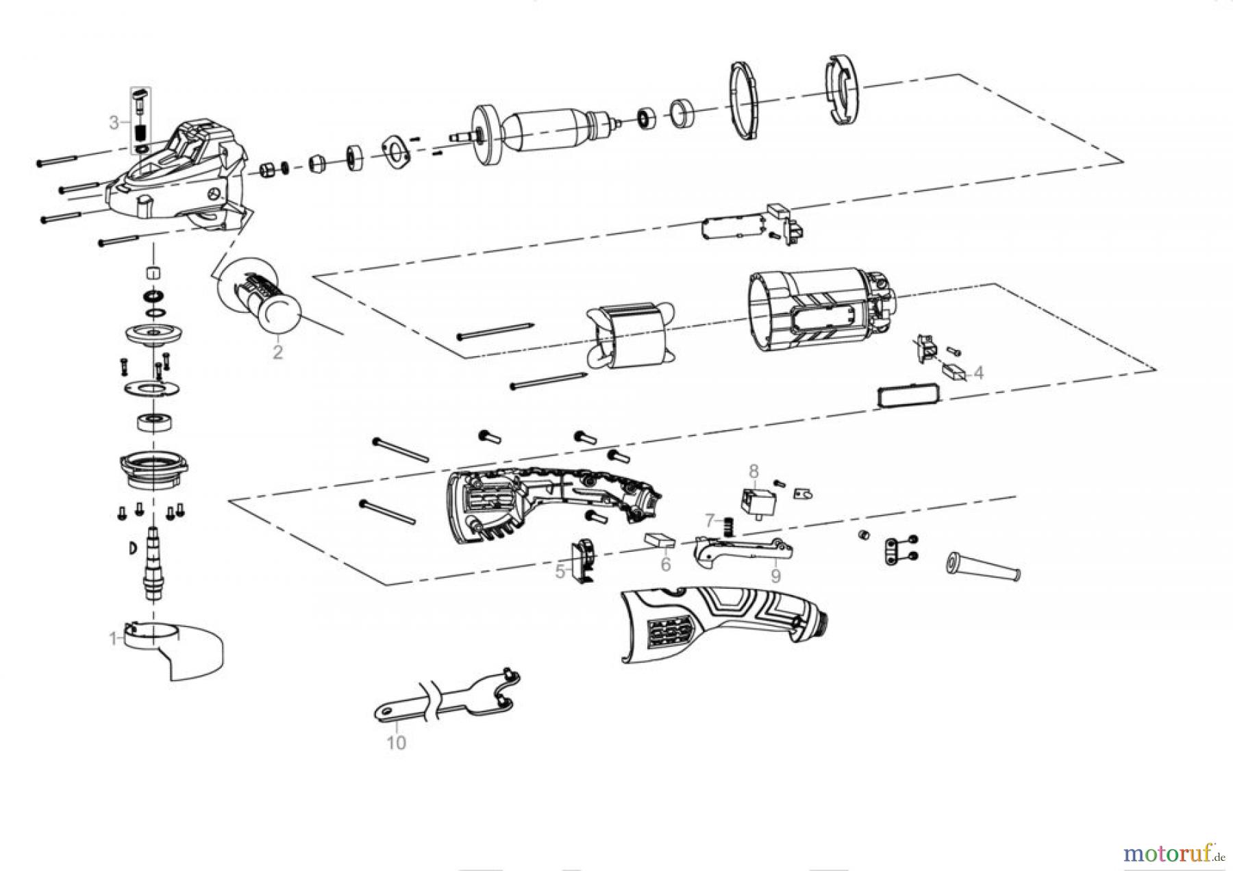  Güde Elektrowerkzeuge E-Werkzeuge Winkelschleifer WINKELSCHLEIFER WS 125-1150 E - 58108 FSL58108-01