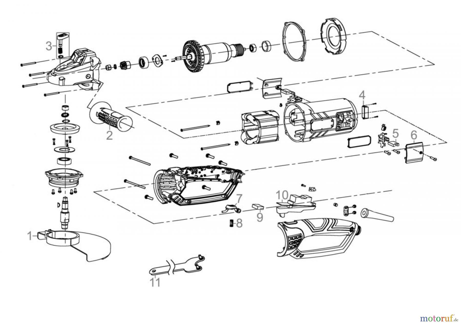  Güde Elektrowerkzeuge E-Werkzeuge Winkelschleifer WINKELSCHLEIFER WS 230-2350 R - 58109 FSL58109-01