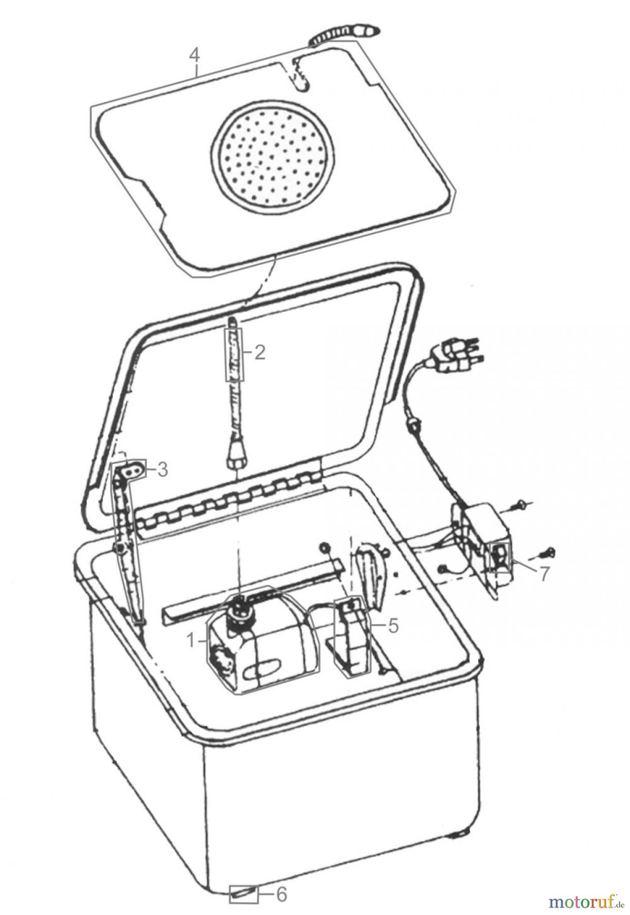  Güde Werkstatteinrichtung Teilwaschgeräte TEILEWASCHGERÄT GTW 13 L - 40850 FSL40850-01
