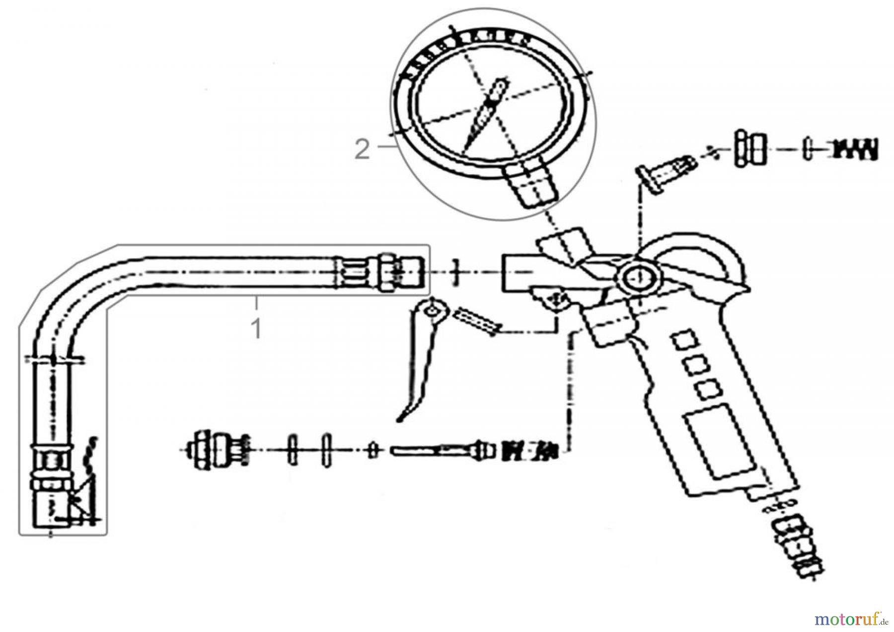 Güde Drucklufttechnik Druckluft Zubehör Reifenfüller REIFENFÜLLER - 02819 FSL02819-01