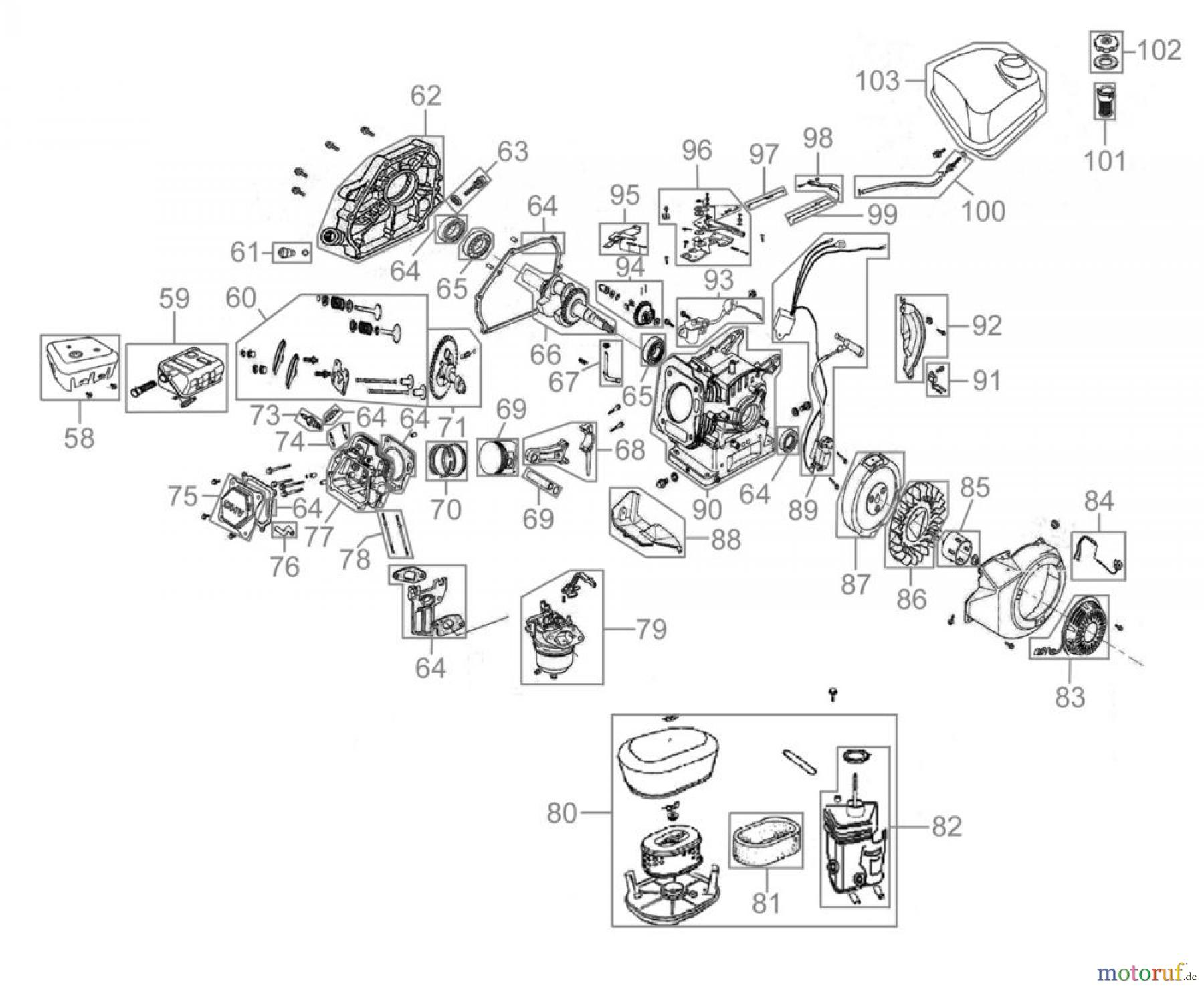 Güde Reinigungsgeräte Schneefräsen Benzin-Schneefräse SCHNEEFRÄSE GSF1700- 6,5PS - 94578 FSL94578-01 Seite 2