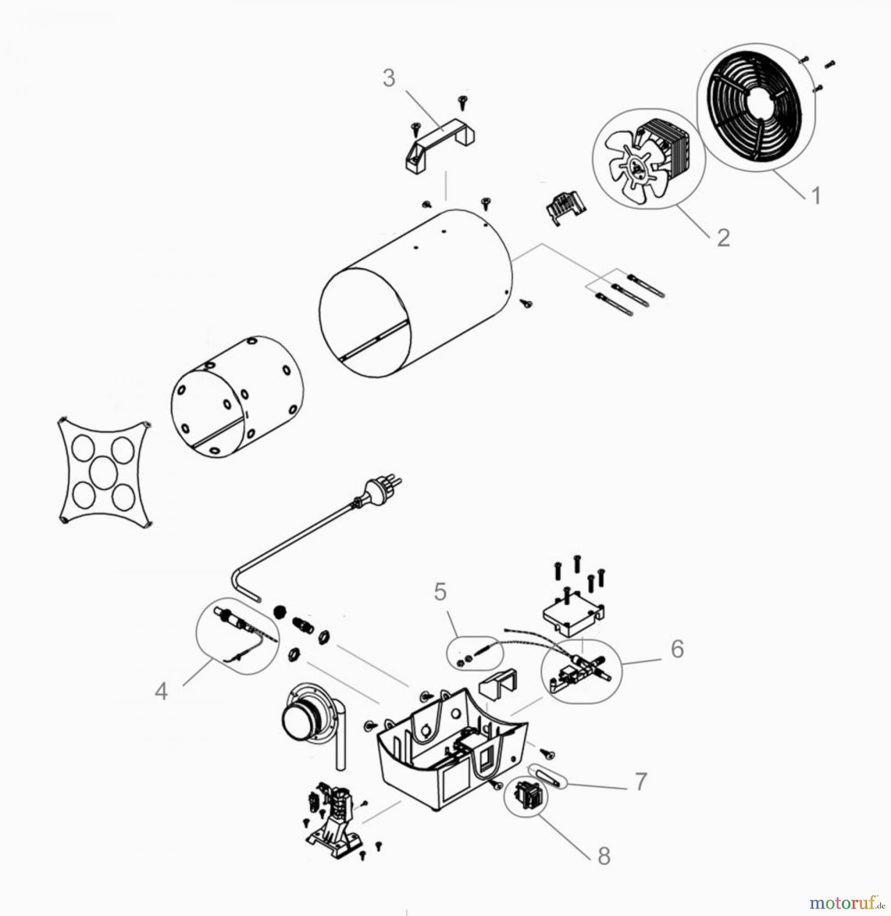  Güde Heizgeräte Gasheizgeräte GASHEIZGEBLÄSE GGH 17 INOX - 85006 FSL85006-01