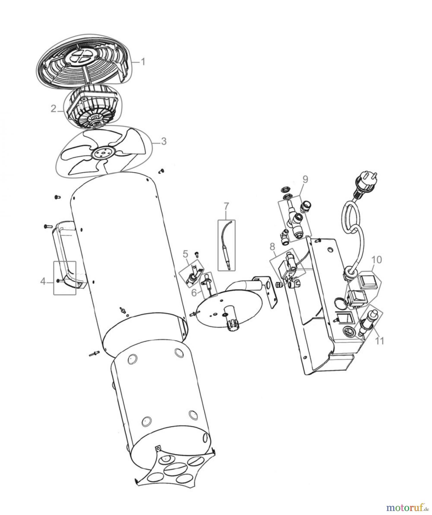 Güde Heizgeräte Gasheizgeräte GASHEIZGEBLÄSE MOD 10 F - 85001 FSL85001-01