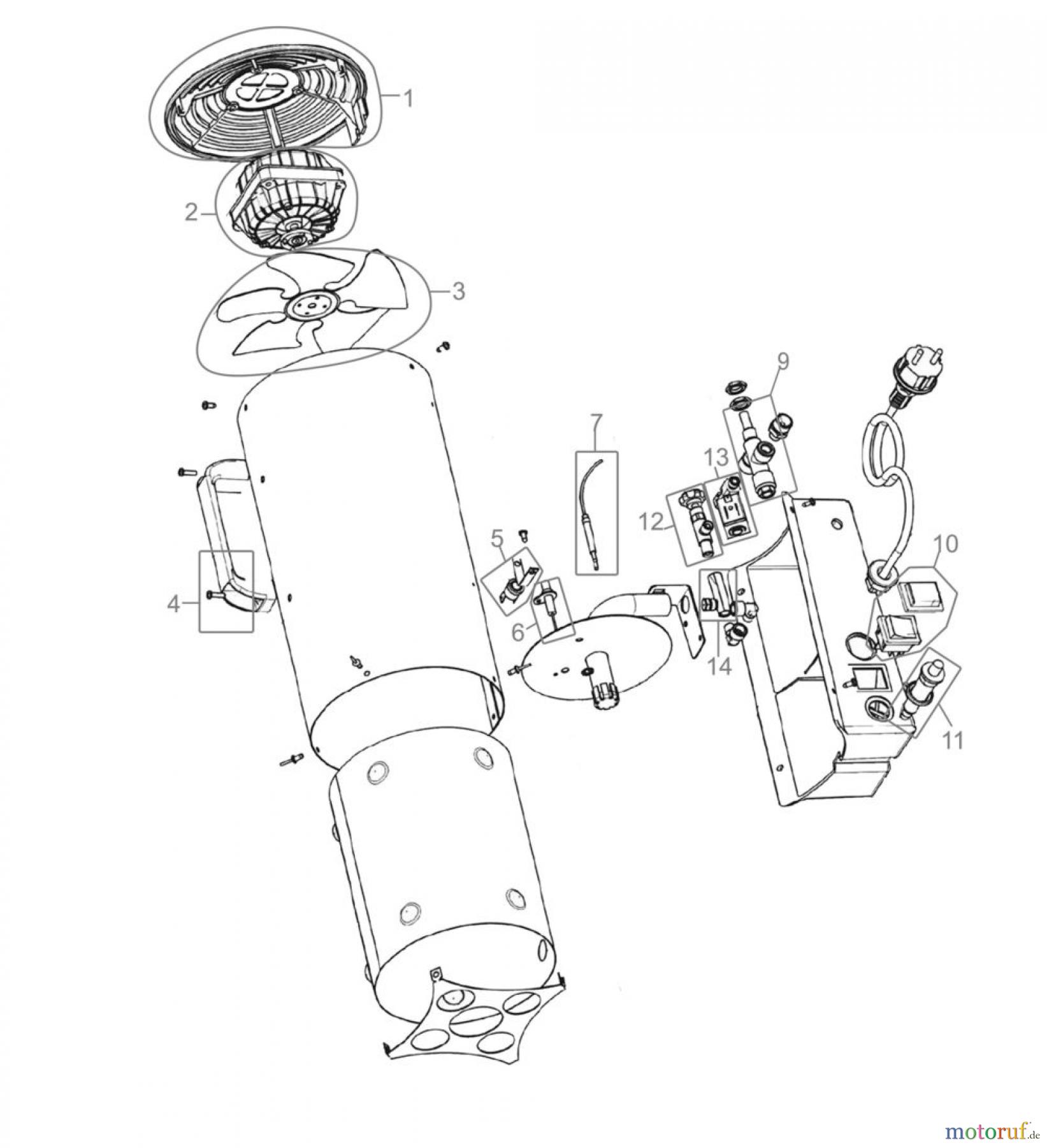 Güde Heizgeräte Gasheizgeräte GASHEIZGEBLÄSE MOD 15 R INOX - 85002 FSL85002-01