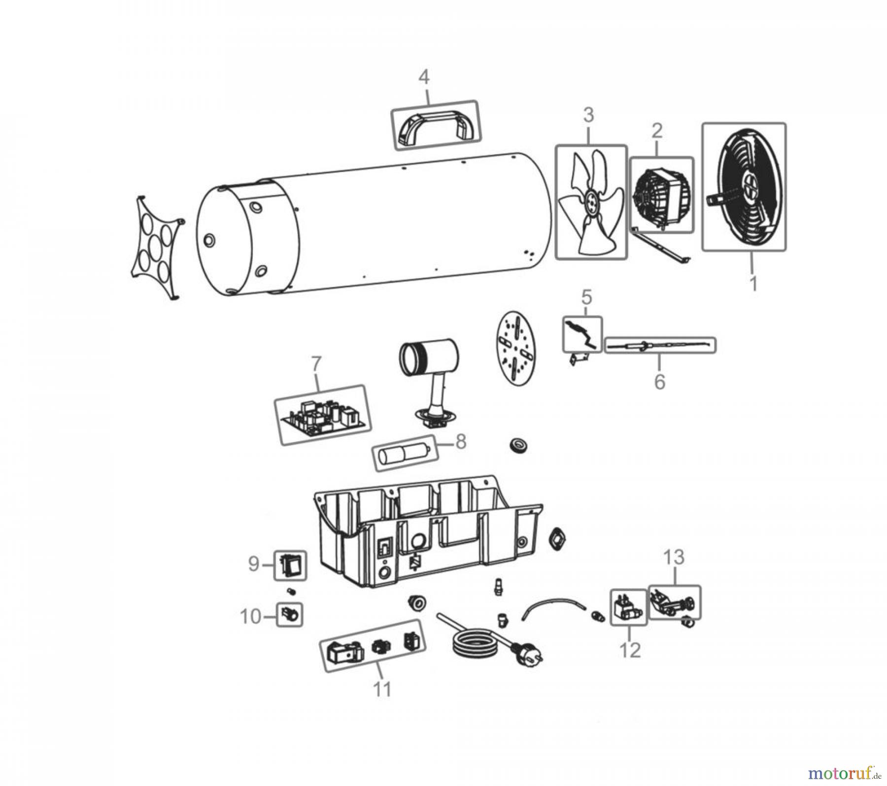 Güde Heizgeräte Gasheizgeräte GASHEIZER MOD 30R INOX ELEKTRONIK - 85009 FSL85009-02