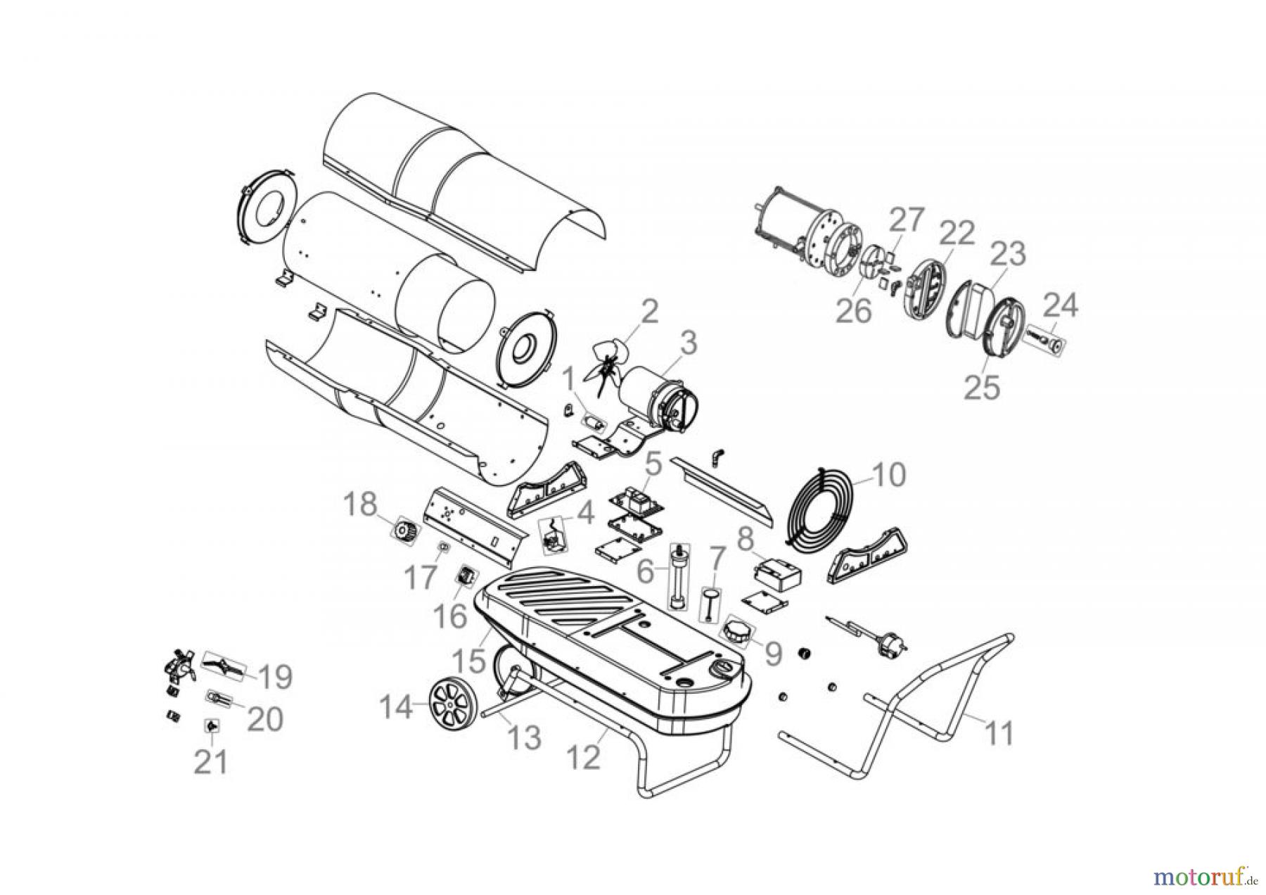 Güde Heizgeräte Ölheizgeräte ÖLHEIZGEBLÄSE GD 30 TI - 85116 FSL85116-01