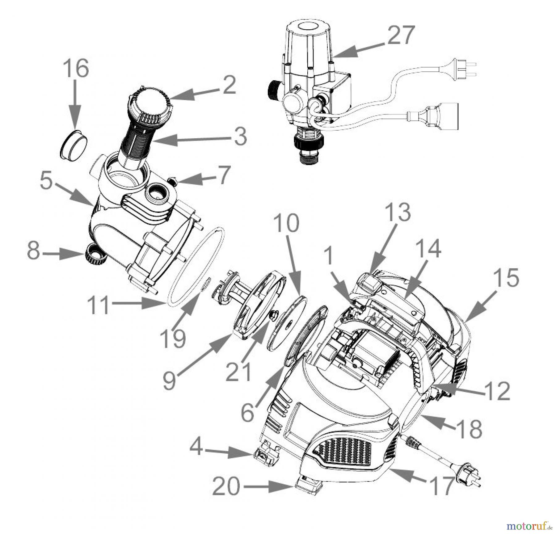 Güde Pumpentechnik Hauswasserautomaten HAUSWASSERAUTOMAT HWA 800 VF P - 06030 FSL06030-01
