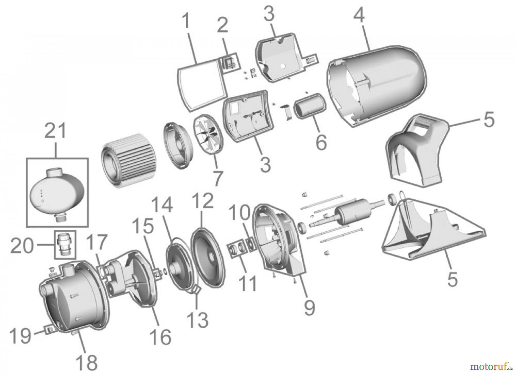  Güde Pumpentechnik Hauswasserautomaten HAUSWASSERAUTOMAT HWA 1300 BI - 94204 FSL94204-01