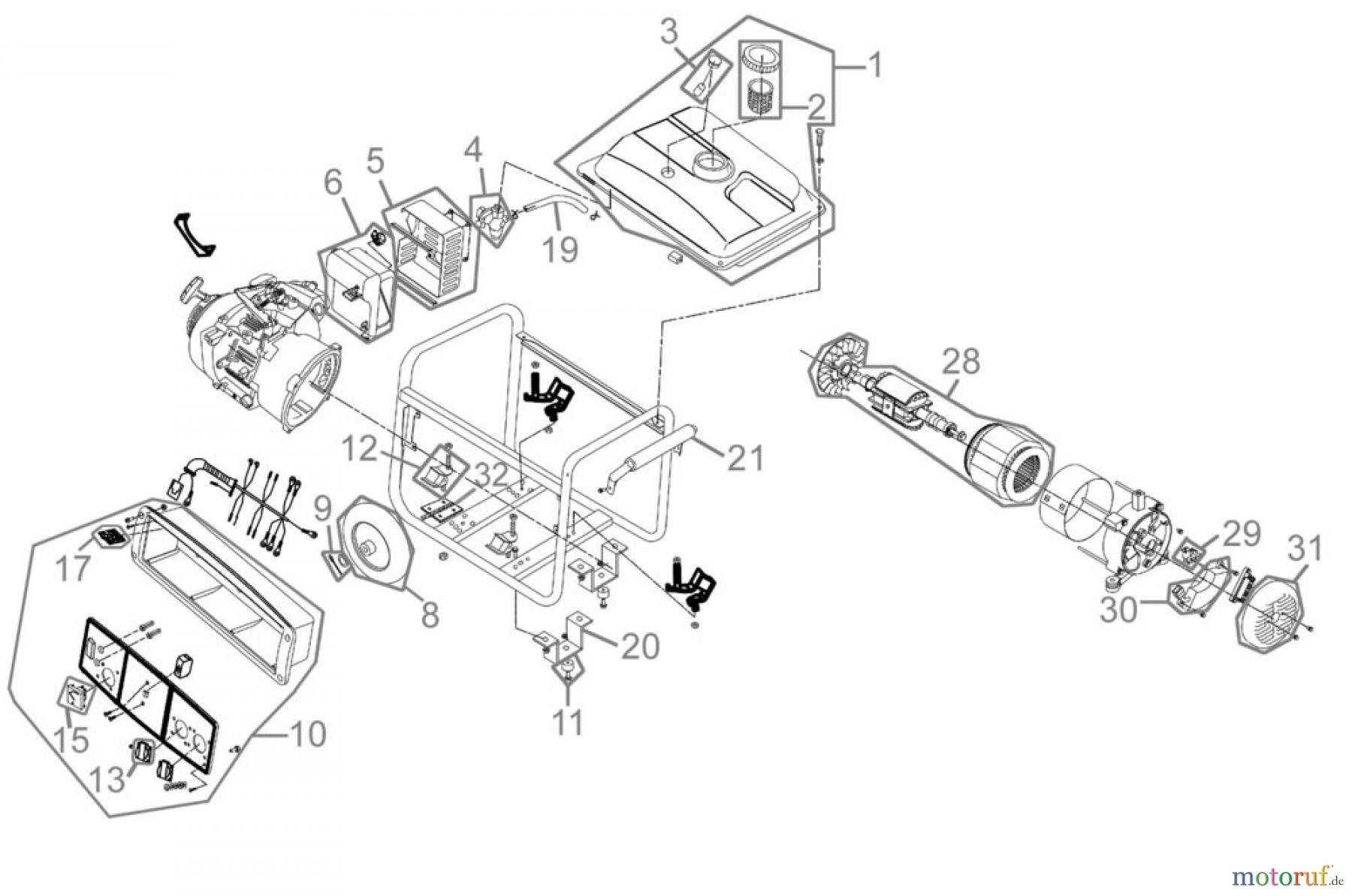  Güde Stromerzeuger Benzin-Stromerzeuger STROMERZEUGER GSE 4700 RS - 40631 FSL40631-03 Seite 1