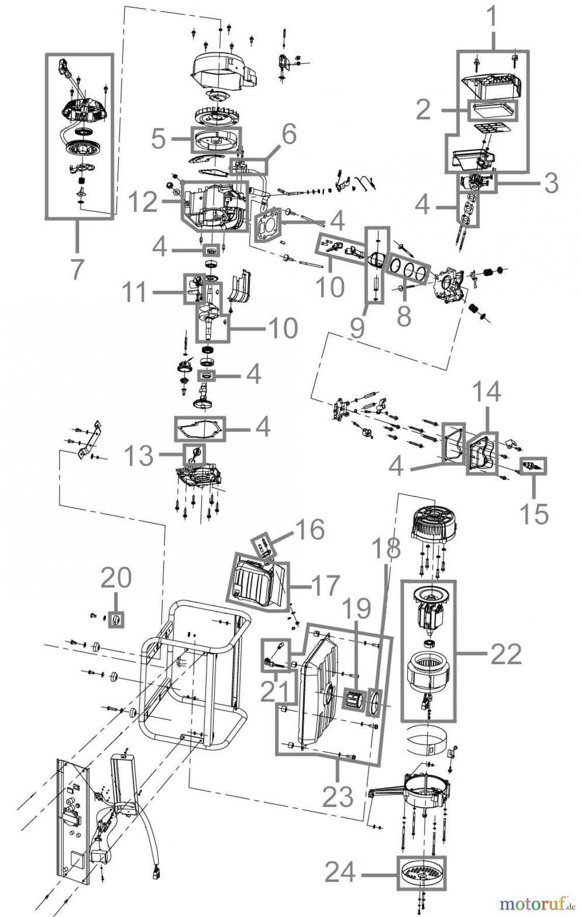  Güde Stromerzeuger Benzin-Stromerzeuger STROMERZEUGER GSE 1200 4T - 40639 FSL40639-01 Seite 1