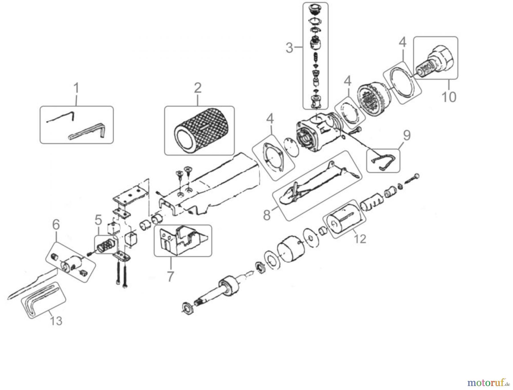Güde Pro-Serie PRO-Drucklufttechnik Druckluftwerkzeuge Schneiden und Trennen DL-KAROSSERIESÄGE 9000 PRO - 75175 FSL75175-01