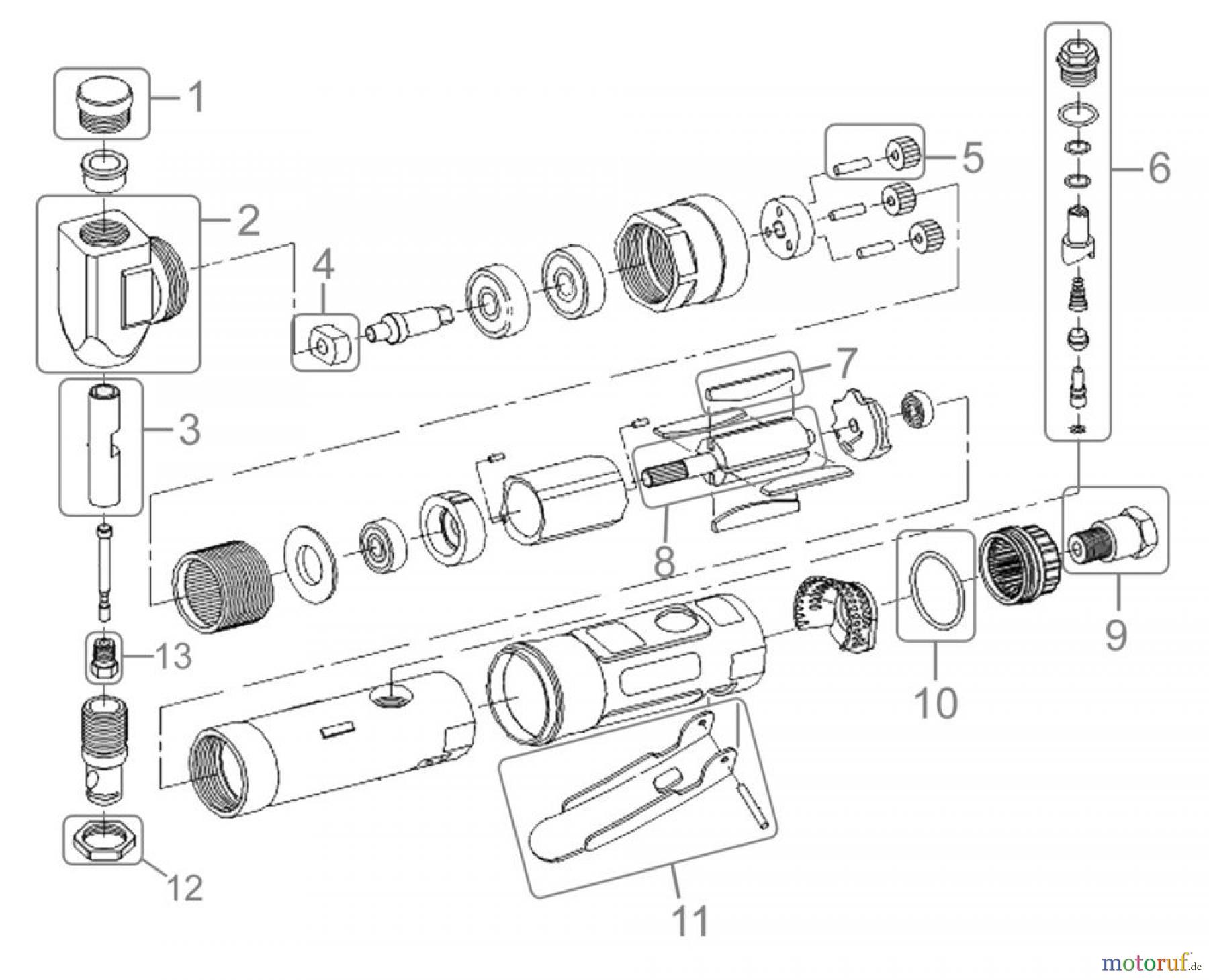Güde Pro-Serie PRO-Drucklufttechnik Druckluftwerkzeuge Schneiden und Trennen DL-BLECHKNABBER 2600 PRO - 75185 FSL75185-01