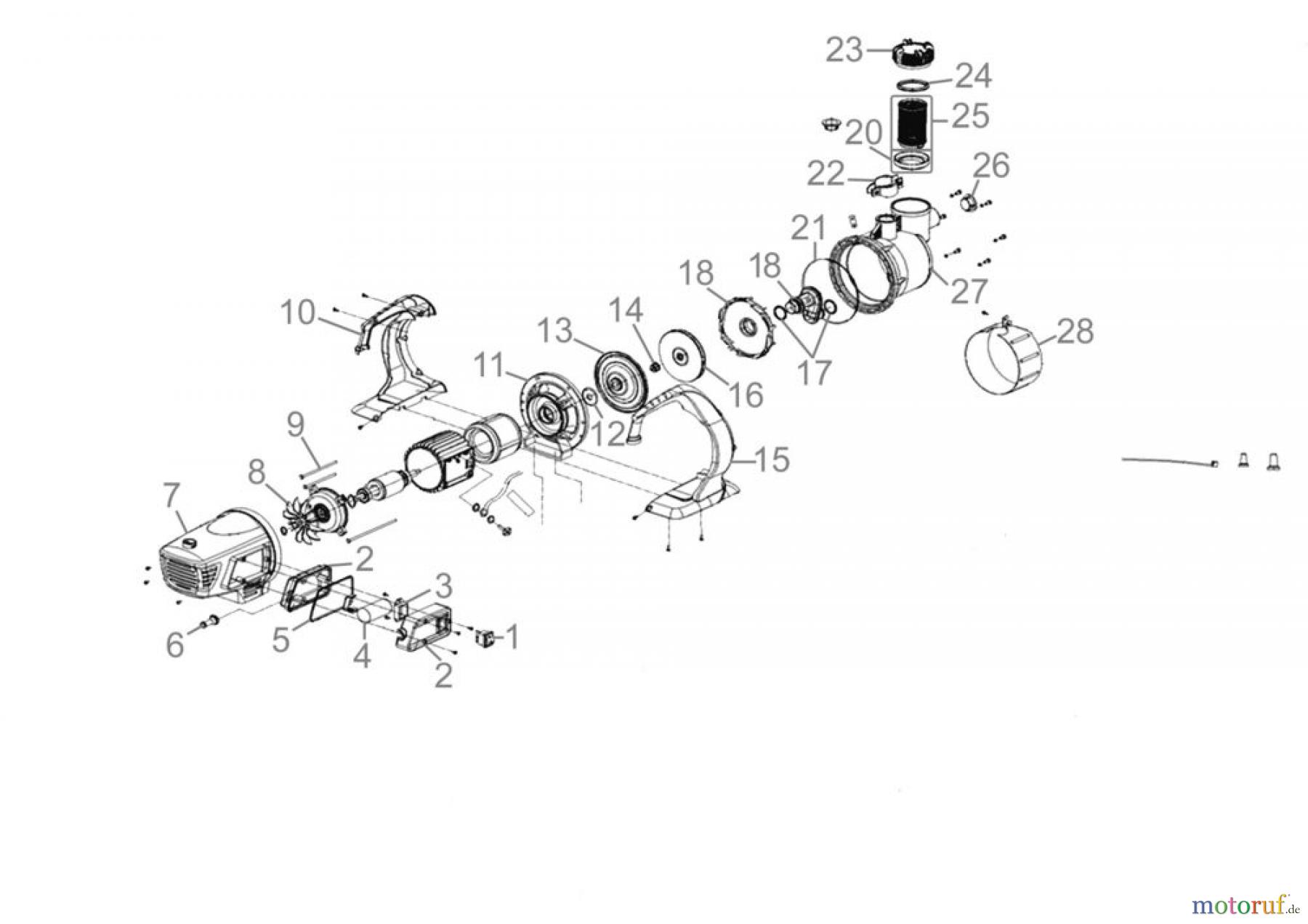 Germania GARTENPUMPE GP 800 VF SET - 05324 FSL05324-01 Seite 1