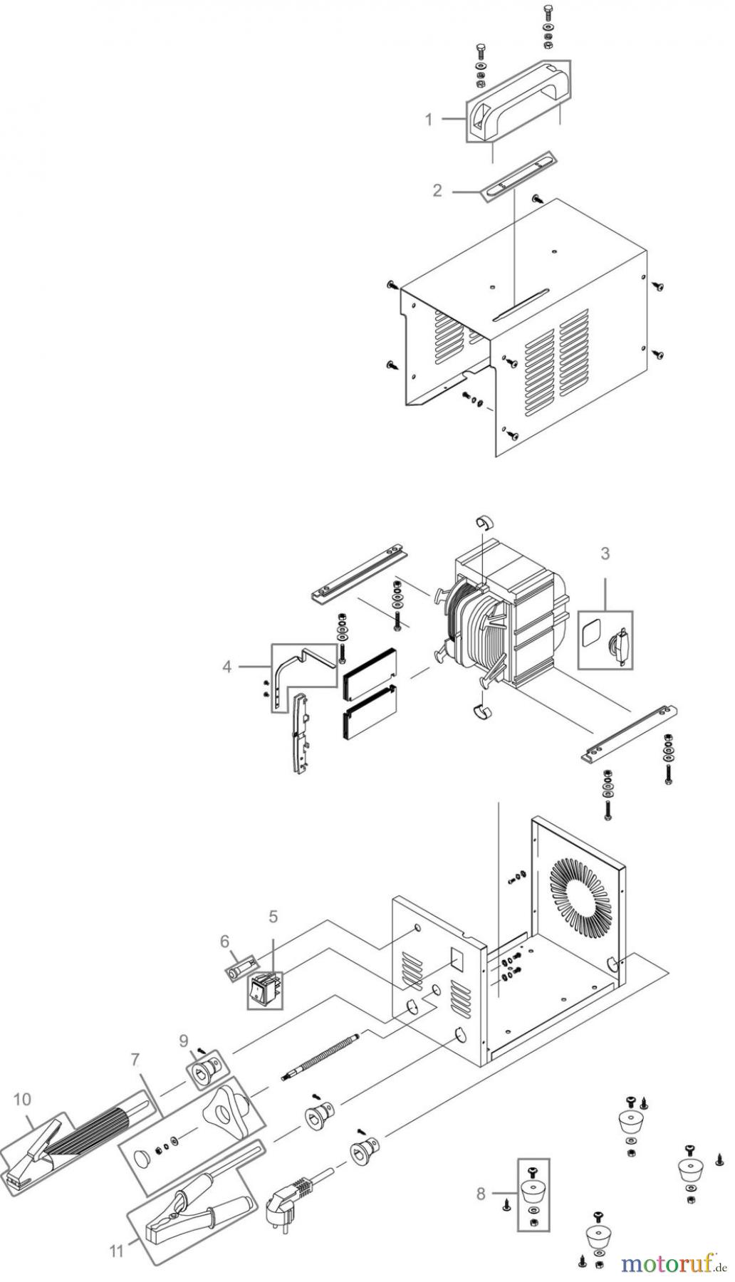 OK (Güde) E.SCHWEISSGERÄT OK GE 150W TURBO - 05100 FSL05100-01 Seite 1