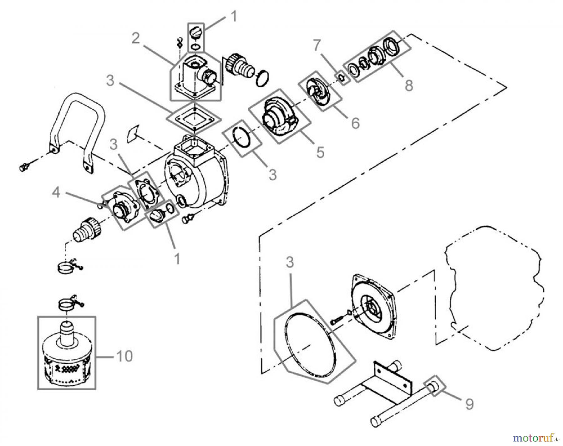 MR Gardener (Güde) BENZINMOTORPUMPE BMP 8000 - 05009_EM FSL05009-01 Seite 1
