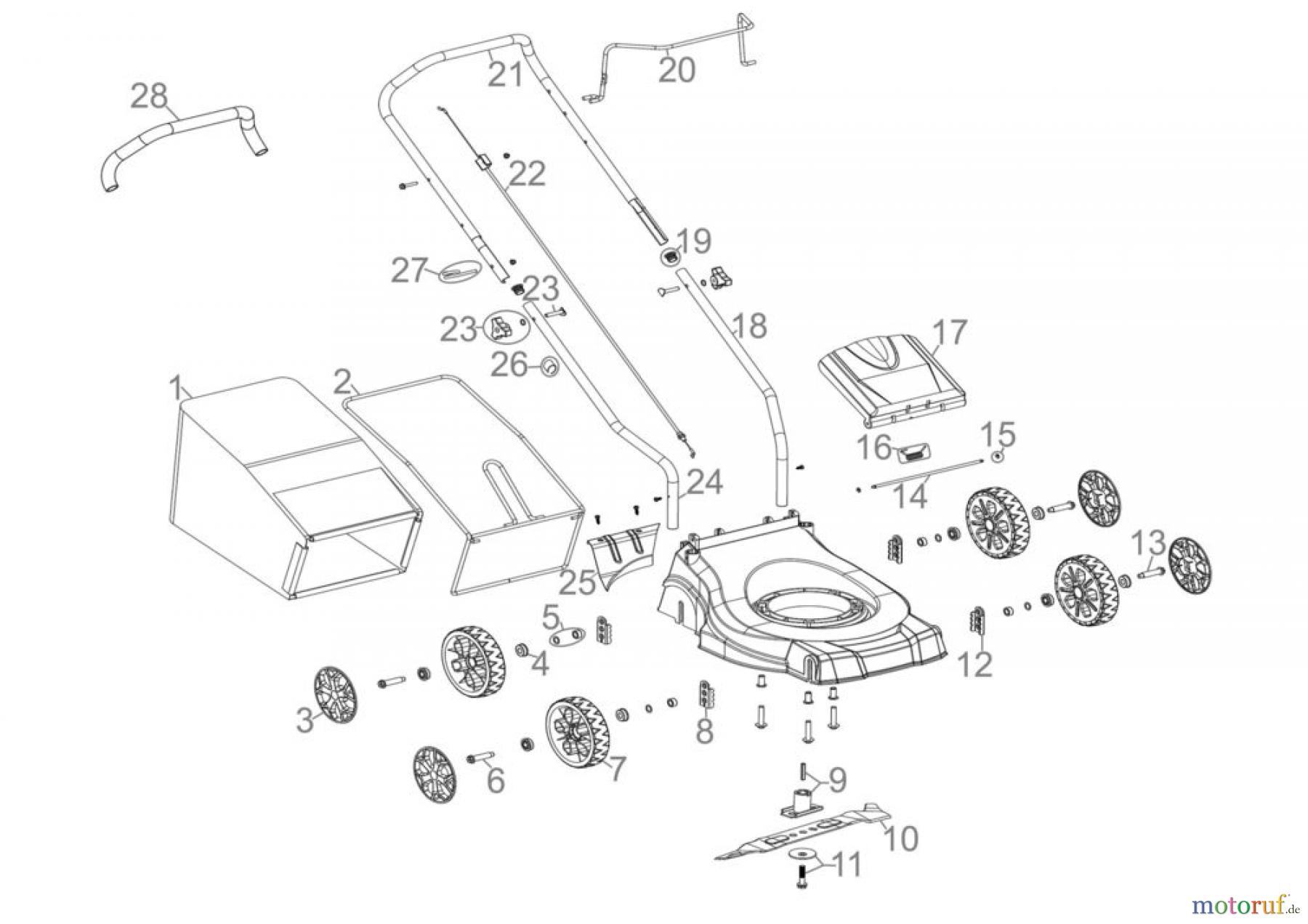  Stabilo RASENMÄHER ECO WHEELER ST 410 P - 05114 FSL05114-01 Seite 1