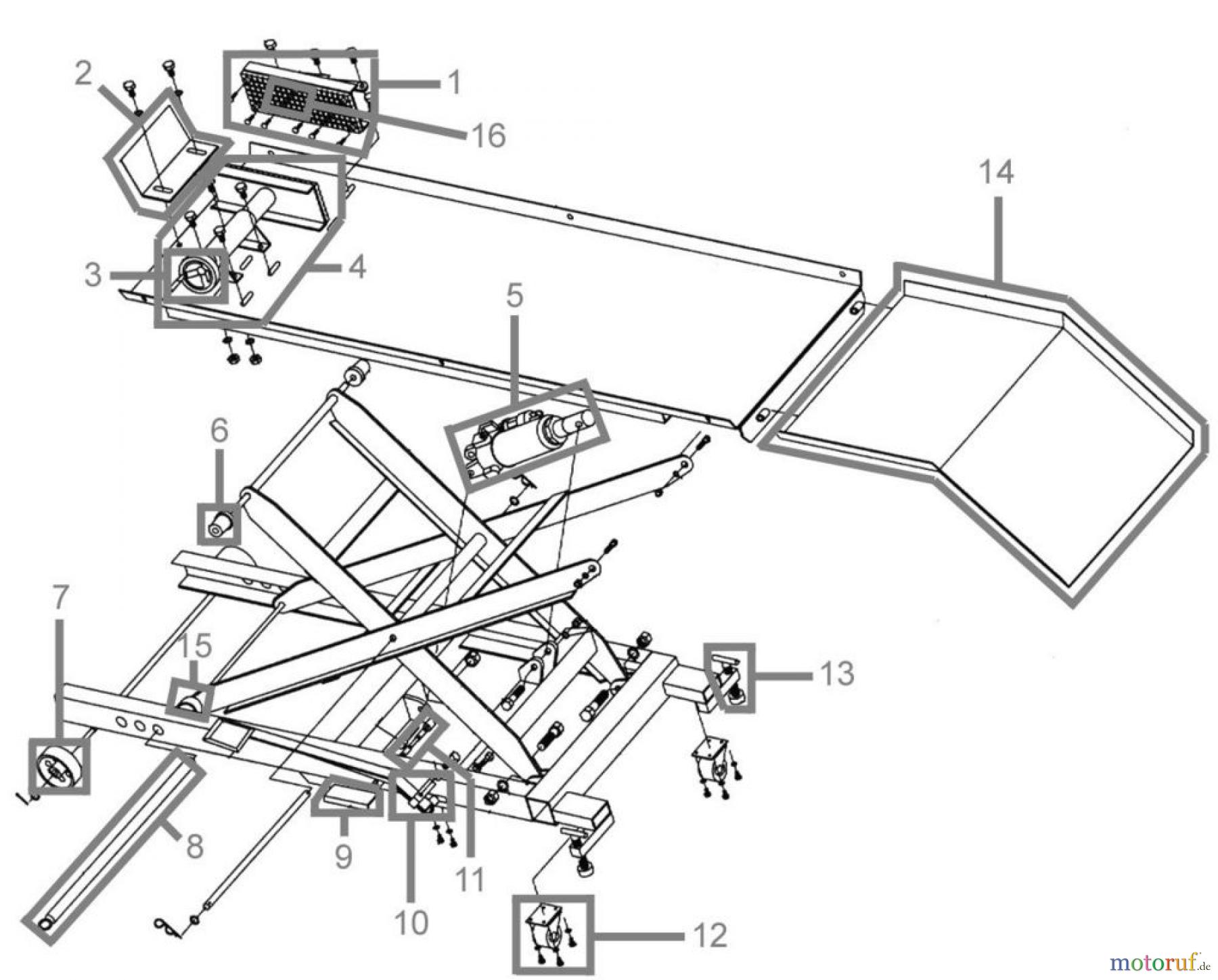 Güde Hebetechnik Montagerampen MOTORRAD MONTAGERAMPE GMR560 - 24332 FSL24332-02