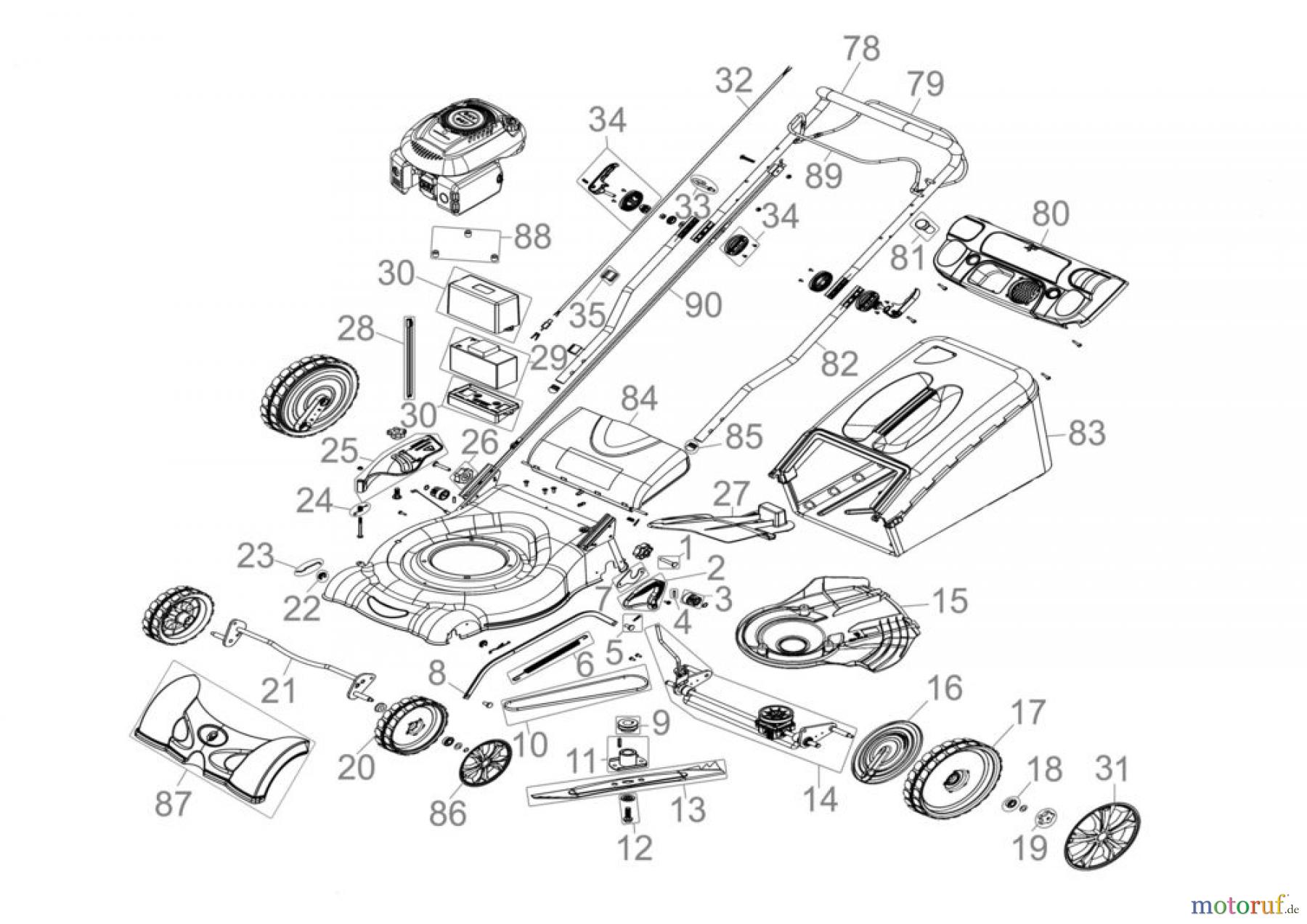 Stabilo RASENMÄHER HIGH WHEELER ST 510 EV - 05126 FSL05126-01 Seite 1