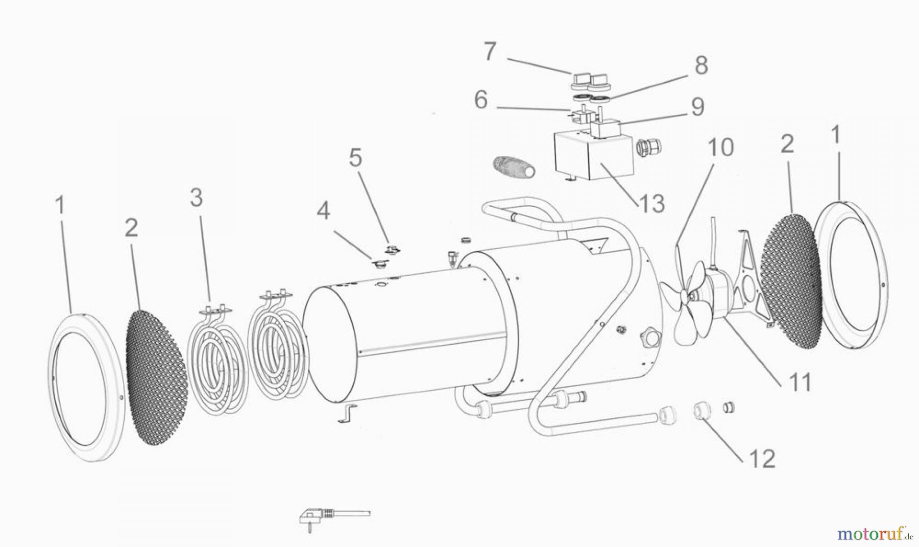 Güde Heizgeräte Elektroheizgeräte ELEKTROHEIZER GH 3 E - 85102 FSL85102-02
