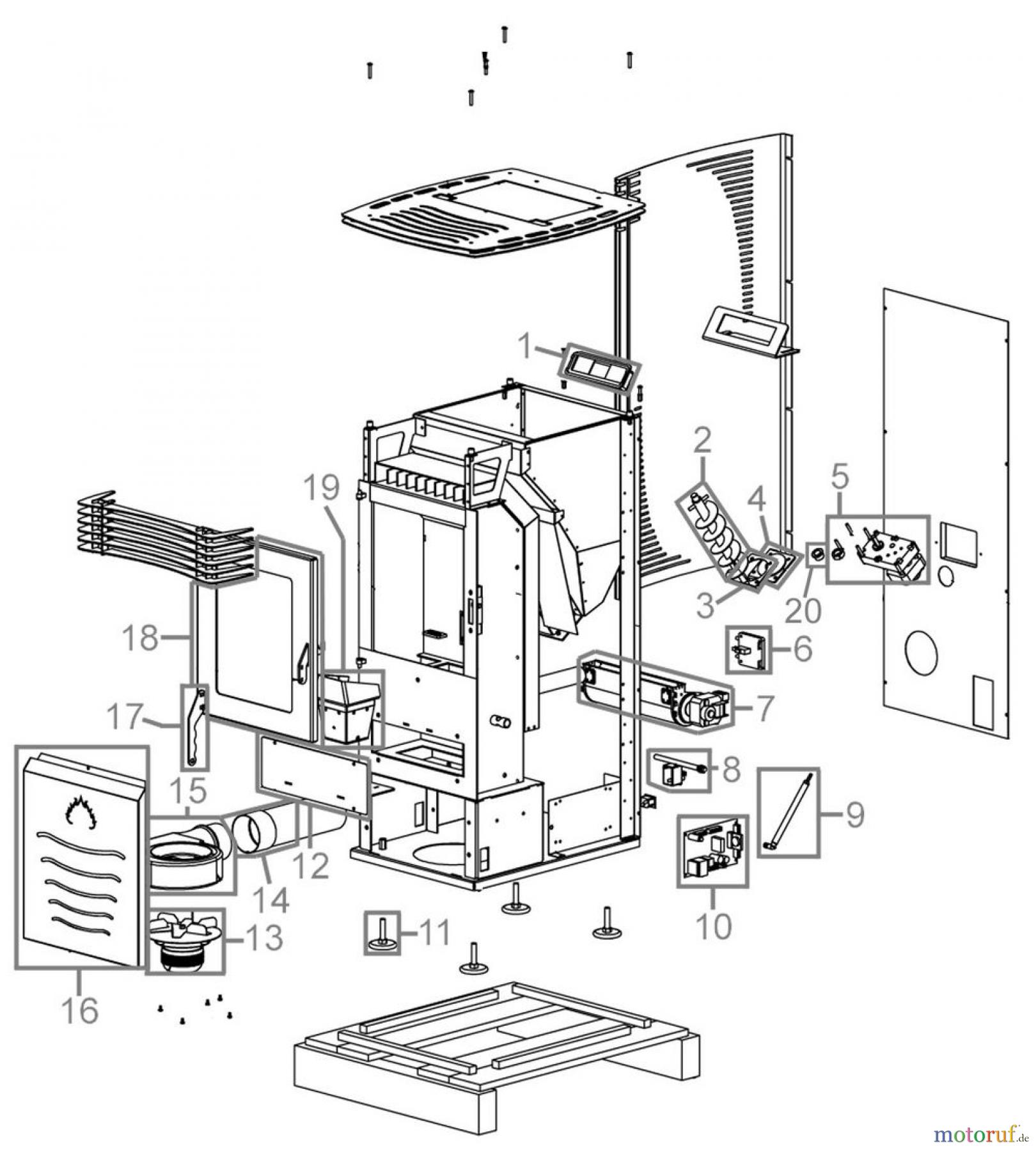  Güde Heizgeräte Pelletöfen PELLETOFEN GP 9000 B -CREME- - 68017 FSL68017-01 Seite 1