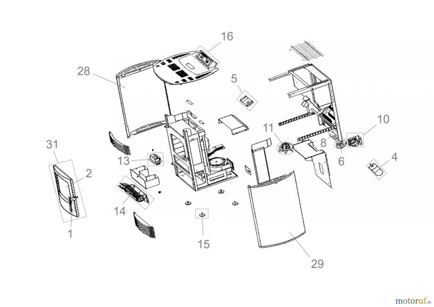 Güde Heizgeräte Pelletöfen PELLETOFEN GP 8005 D-BORDEAUX - 68032 FSL68032-01 Seite 1