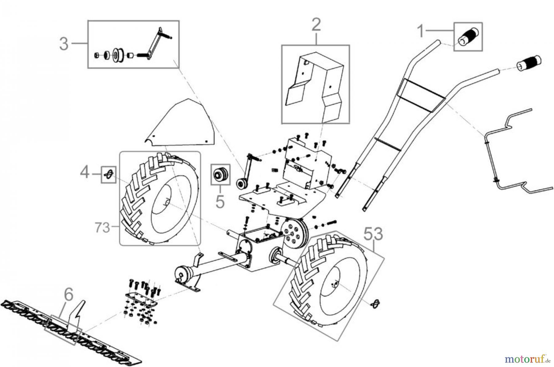 Güde Gartentechnik Rasenmäher Benzin-Rasenmäher Schnittbreite bis 45cm BALKENMÄHER GBM 900 - 95170 FSL95170-01 Seite 1