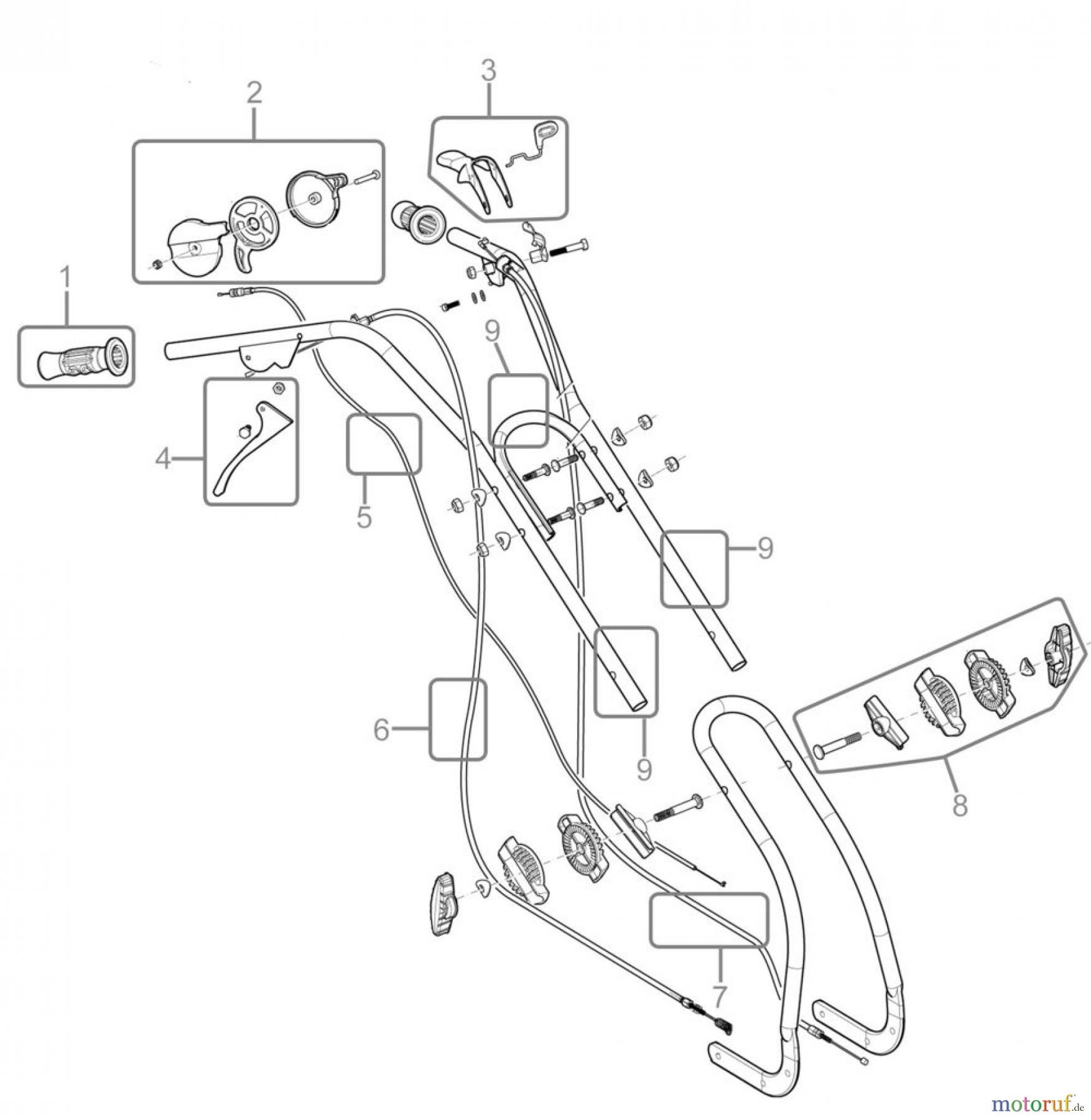 Güde Gartentechnik Rasenmäher Benzin-Rasenmäher Schnittbreite bis 45cm BALKENMÄHER GBM 800 BS - 95175 FSL95175-01 Seite 1