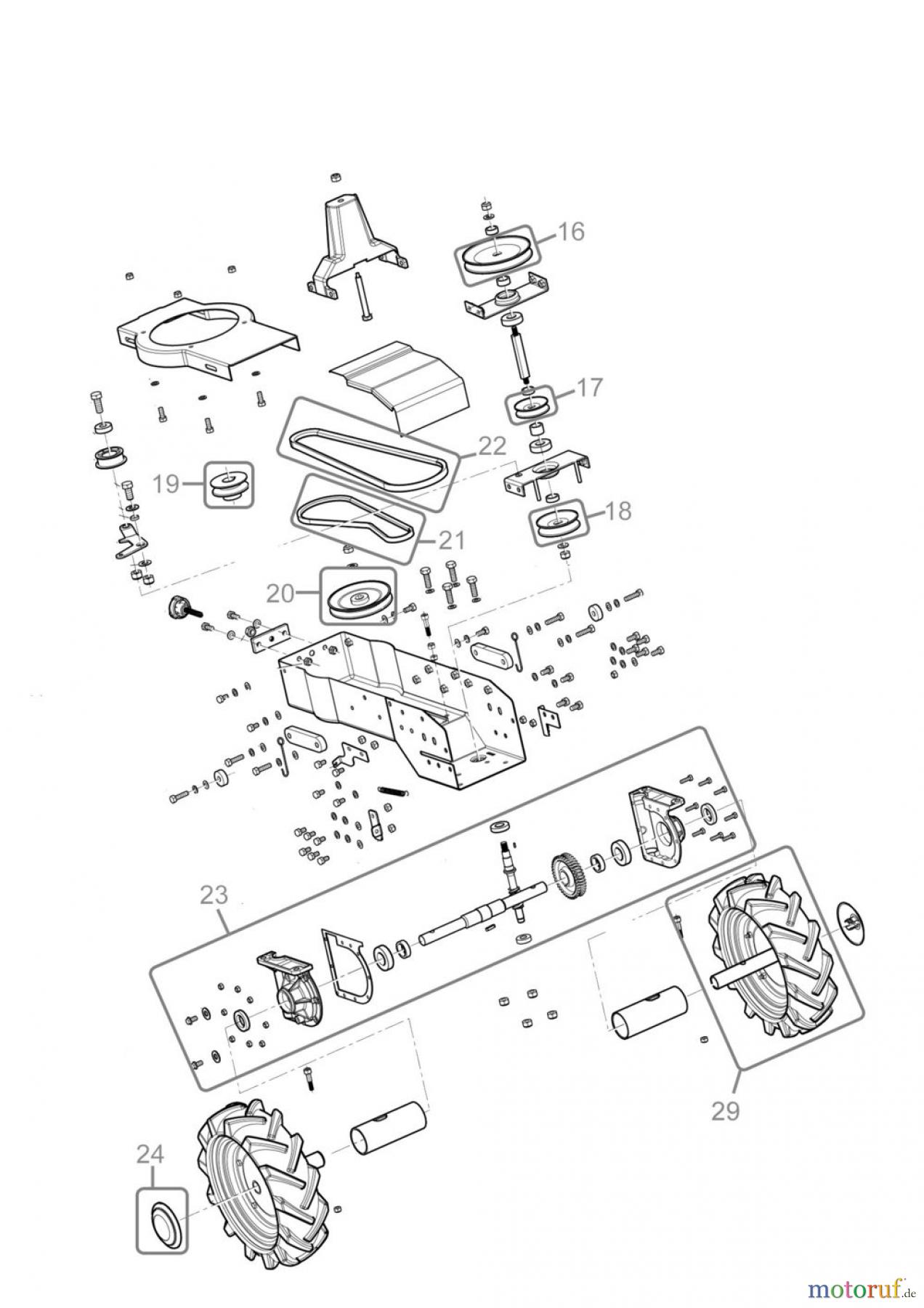 Güde Gartentechnik Rasenmäher Benzin-Rasenmäher Schnittbreite bis 45cm BALKENMÄHER GBM 800 BS - 95175 FSL95175-01 Seite 3