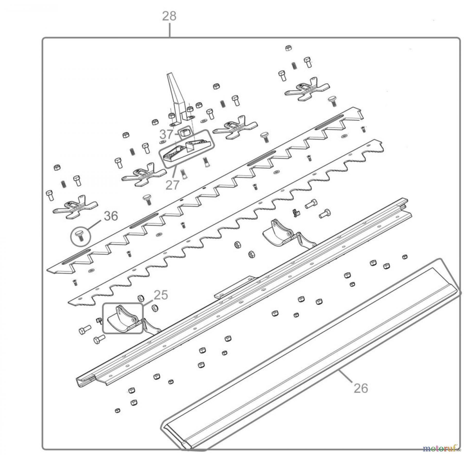 Güde Gartentechnik Rasenmäher Benzin-Rasenmäher Schnittbreite bis 45cm BALKENMÄHER GBM 800 BS - 95175 FSL95175-01 Seite 4