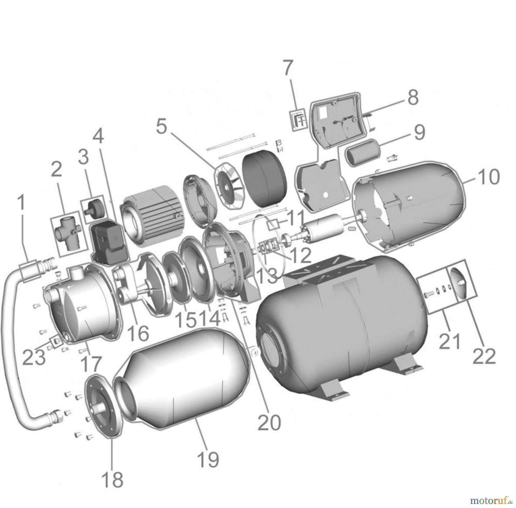 Güde Pumpentechnik Hauswasserwerke HAUSWASSERWERK HWW 1200 II - 94673 FSL94673-03