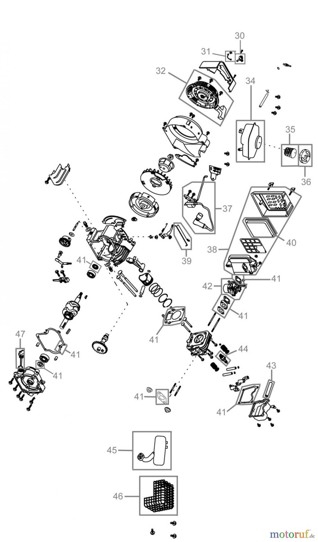 Güde Gartentechnik Vertikutierer Benzin-Vertikutierer BENZINVERTIKUTIERER GBV 2400 - 94362 FSL94362-01 Seite 2