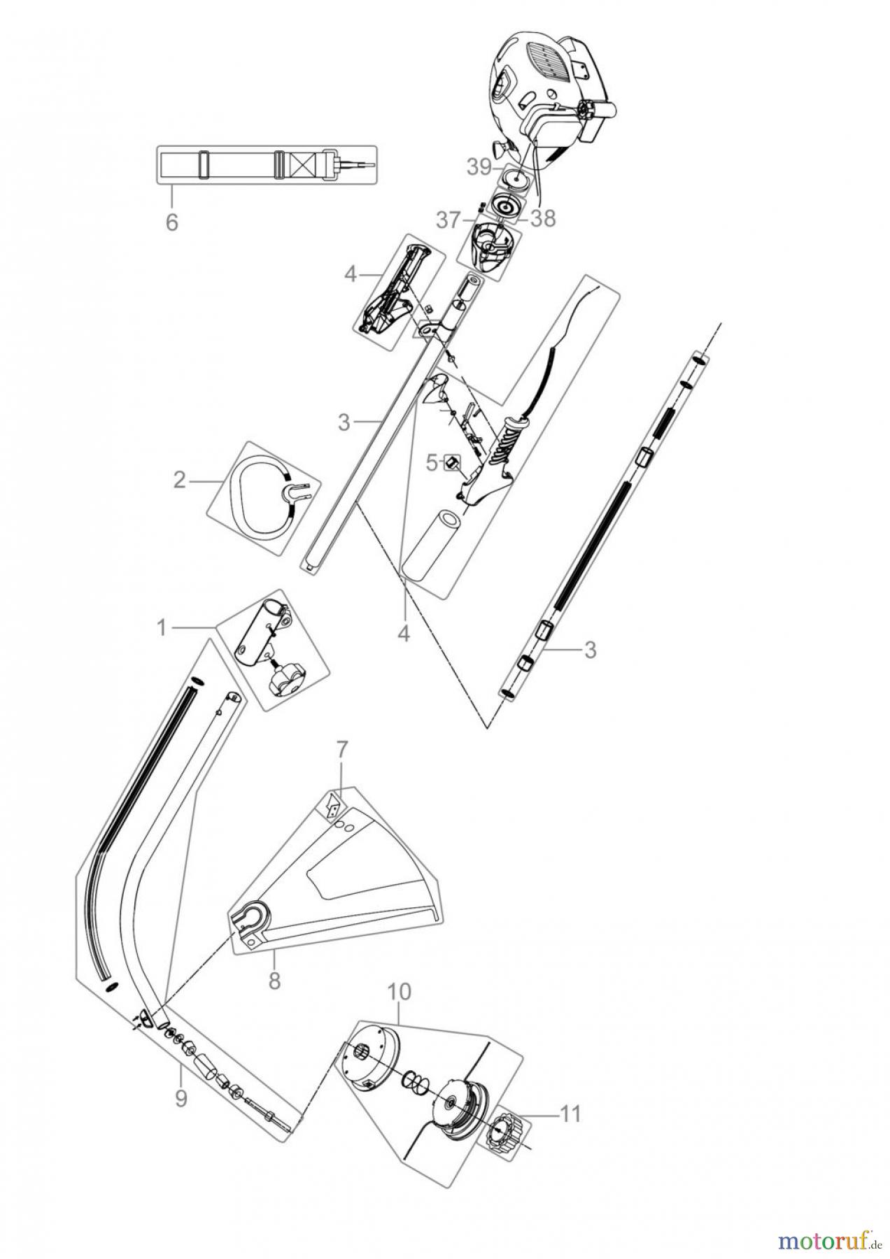 Güde Gartentechnik Freischneider Benzin-Freischneider FREISCHNEIDER GFS 1001 B - 94010 FSL94010-01 Seite 1