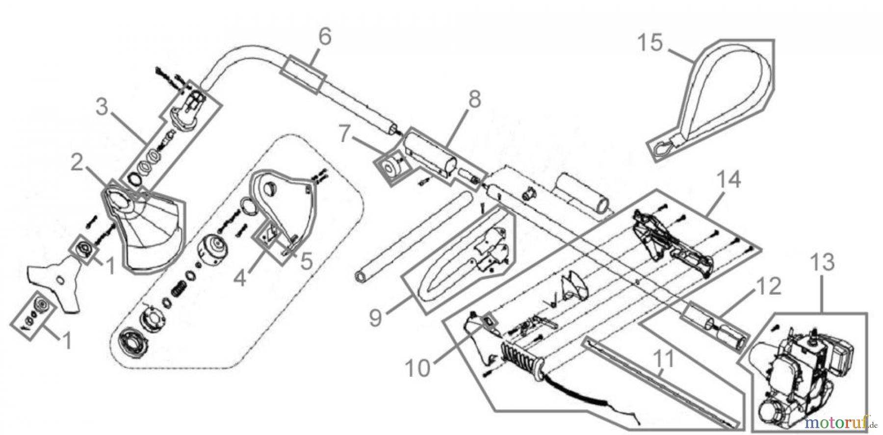 Güde Gartentechnik Freischneider Benzin-Freischneider FREISCHNEIDER GMS 750 B - 94030 FSL94030-02 Seite 1