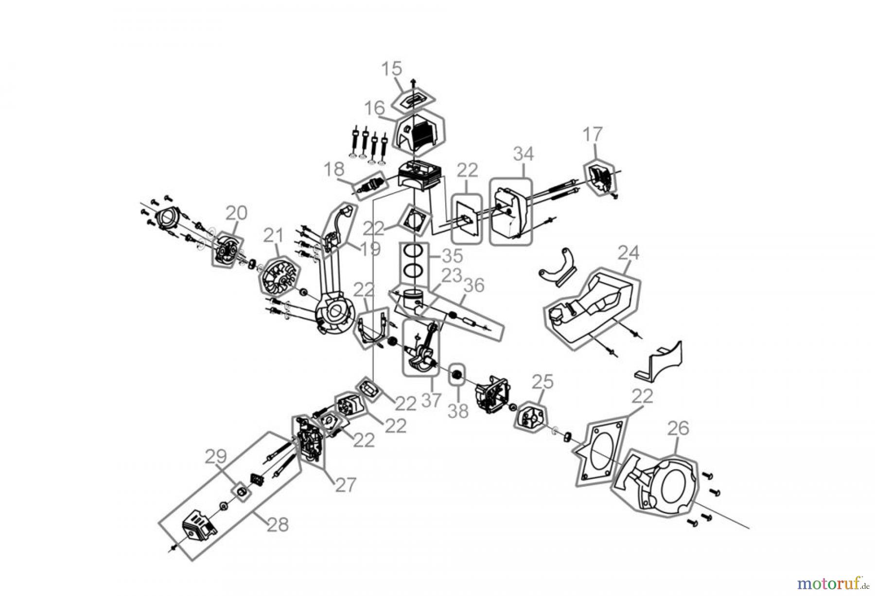 Güde Gartentechnik Gartenfräsen Benzin-Fräsen BENZIN-GARTENHACKE GF 250 ES - 94364 FSL94364-01 Seite 2